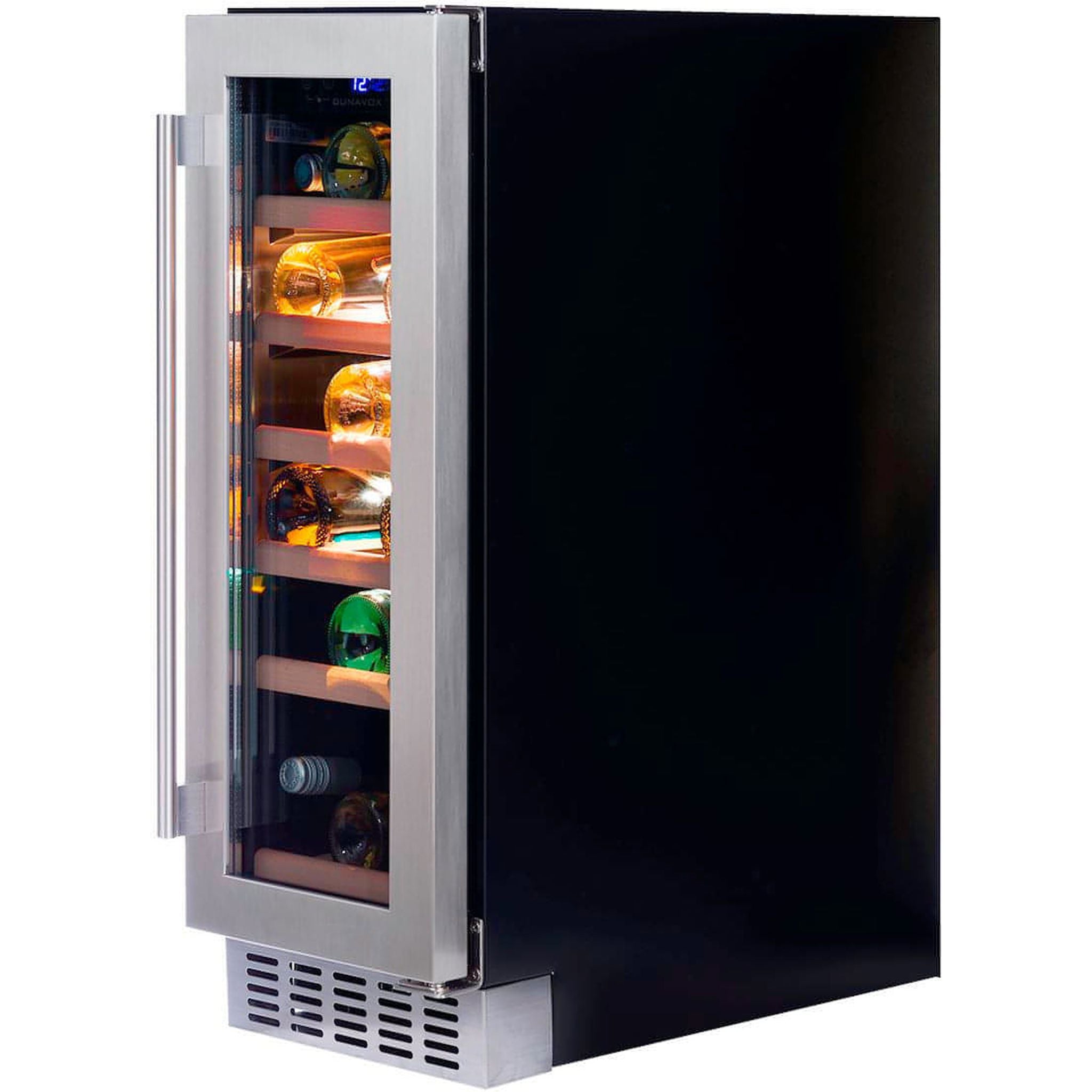 Dunavox FLOW-19 - 300mm - 19 Bottle - Built In Undercounter Wine Cooler - DAUF-19.58SS