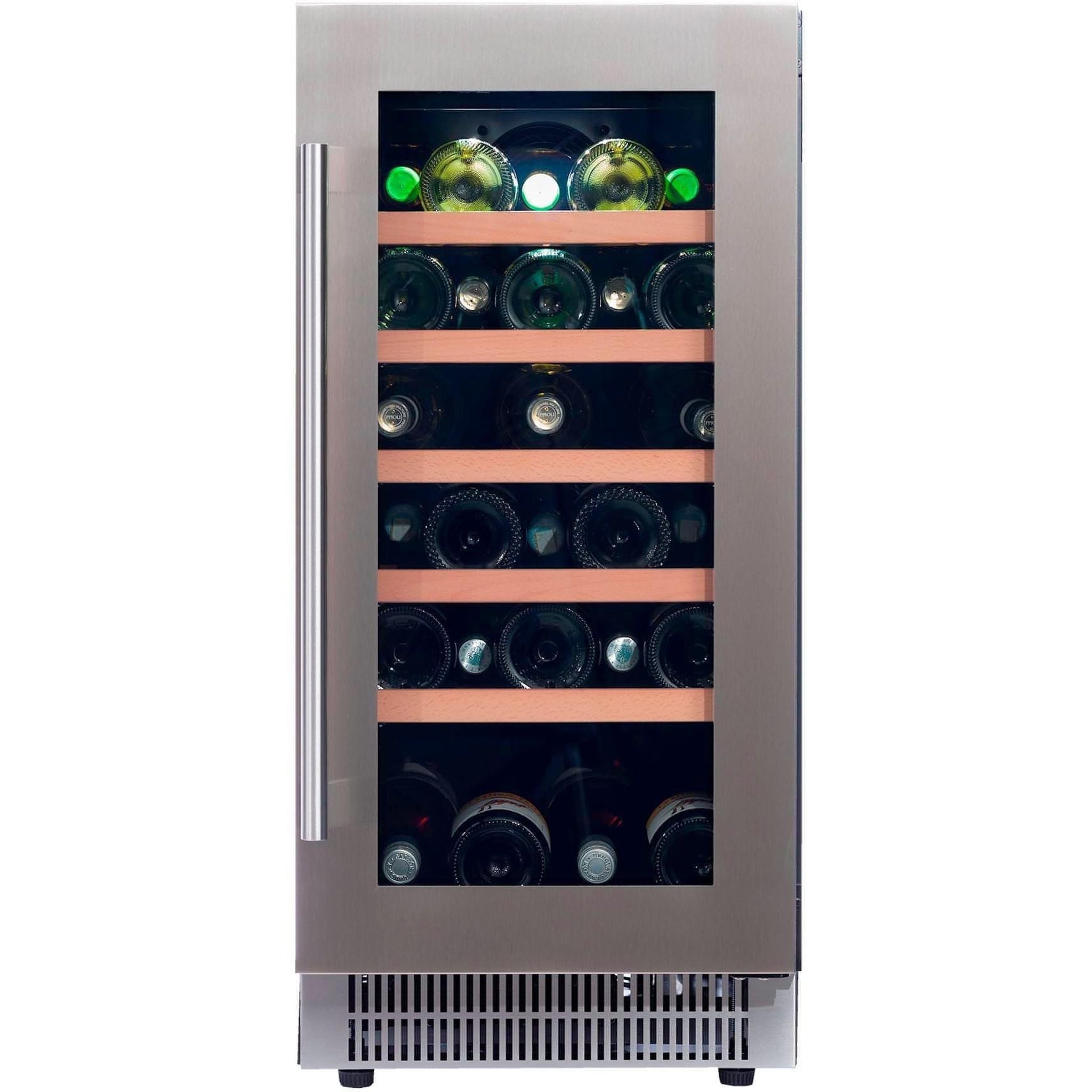 Dunavox FLOW-32 - 400mm - 32 Bottles - Built In Undercounter - DAUF-32.83SS - 3 Lighting Options