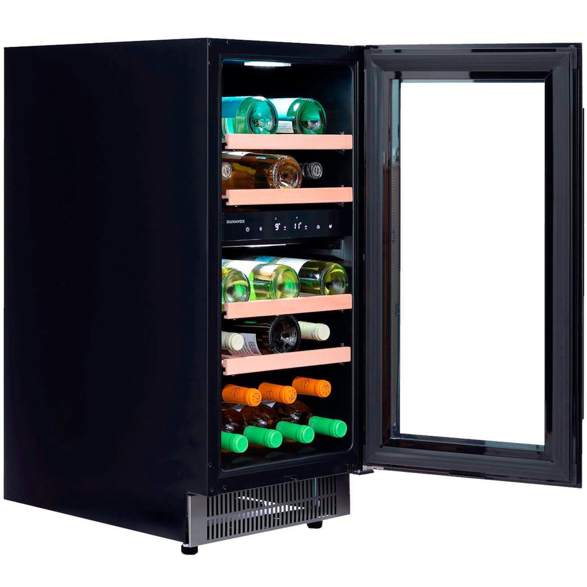 Dunavox FLOW-32D - 400mm Dual Zone - 32 Bottles - Built In - DAUF-32.78DSS - 3 Lighting Options