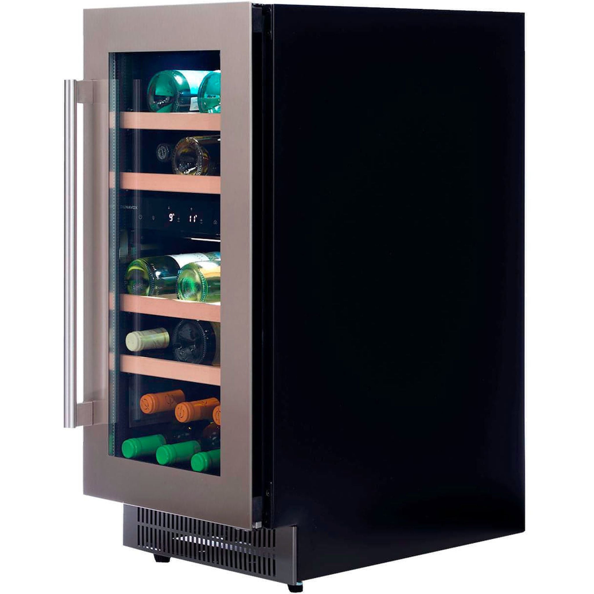 Dunavox FLOW-32D - 400mm Dual Zone - 32 Bottles - Built In - DAUF-32.78DSS - 3 Lighting Options