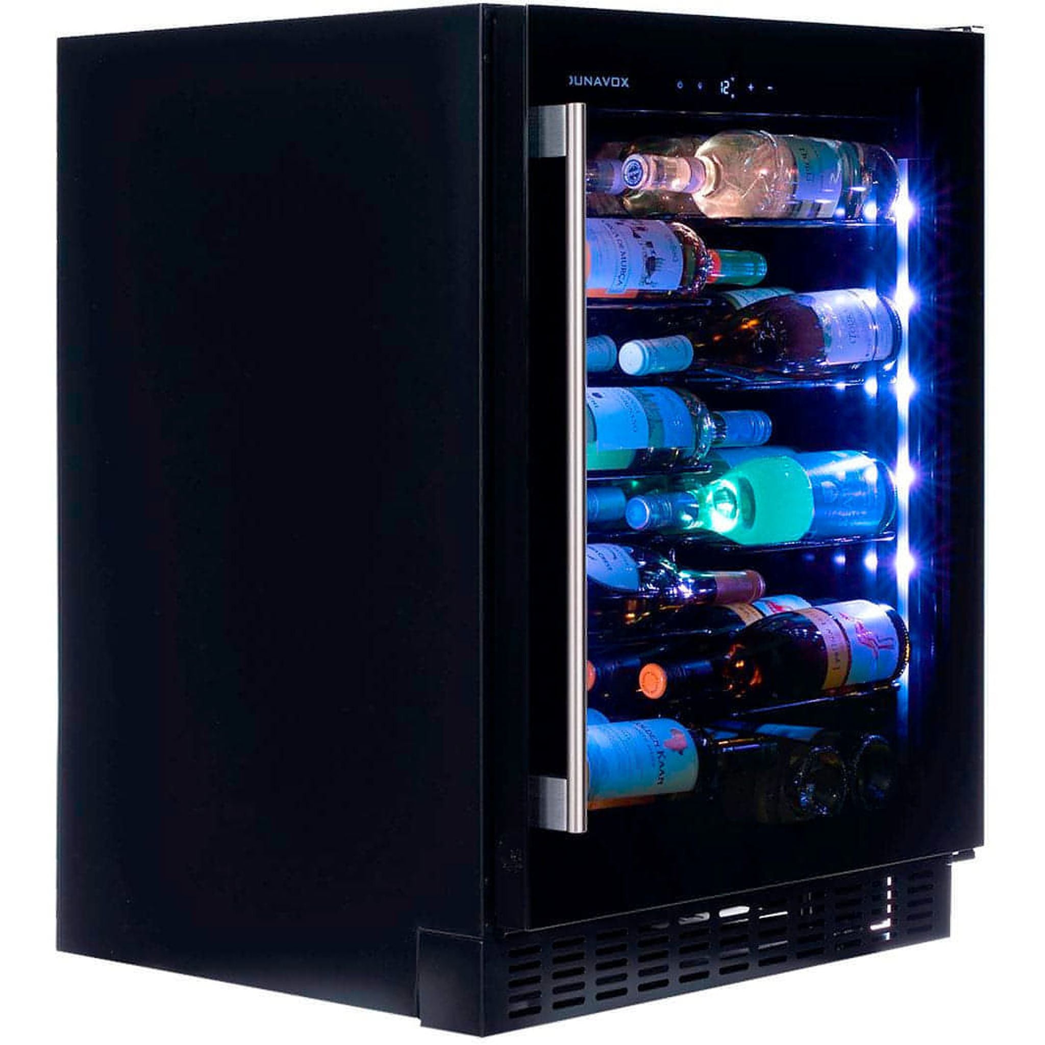 Dunavox FLOW-40 - 600mm - 40 Bottle - Built In Wine Fridge - DAUF-40.138B