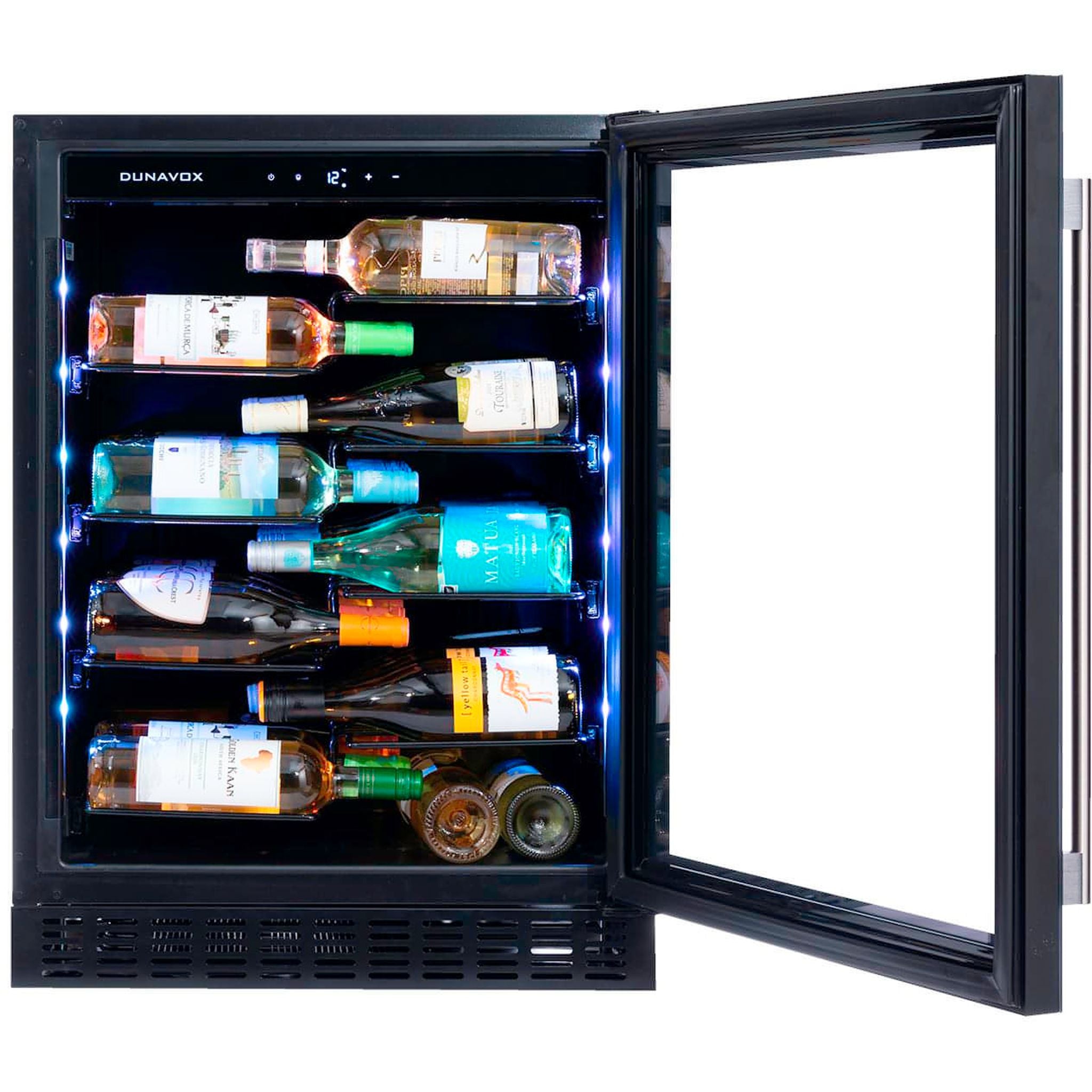 Dunavox FLOW-40 - 600mm - 40 Bottle - Built In Wine Fridge - DAUF-40.138B