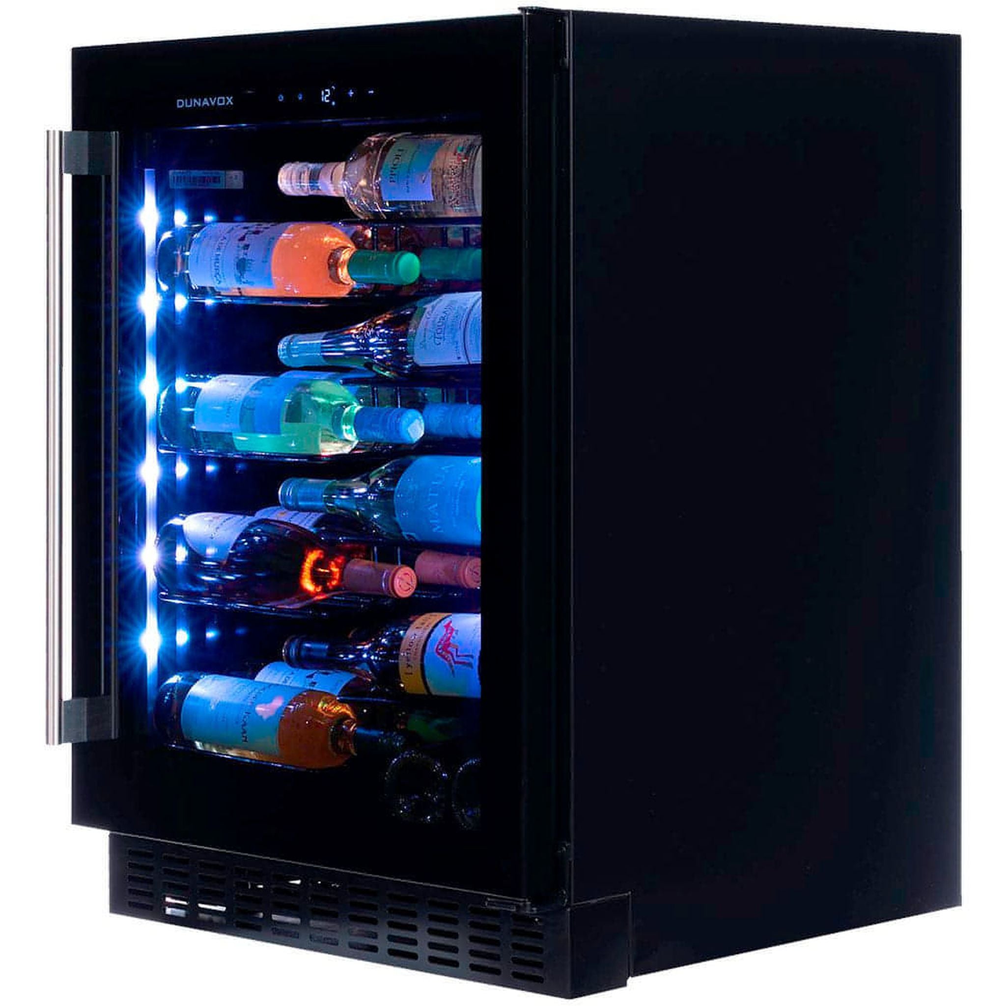 Dunavox FLOW-40 - 600mm - 40 Bottle - Built In Wine Fridge - DAUF-40.138B