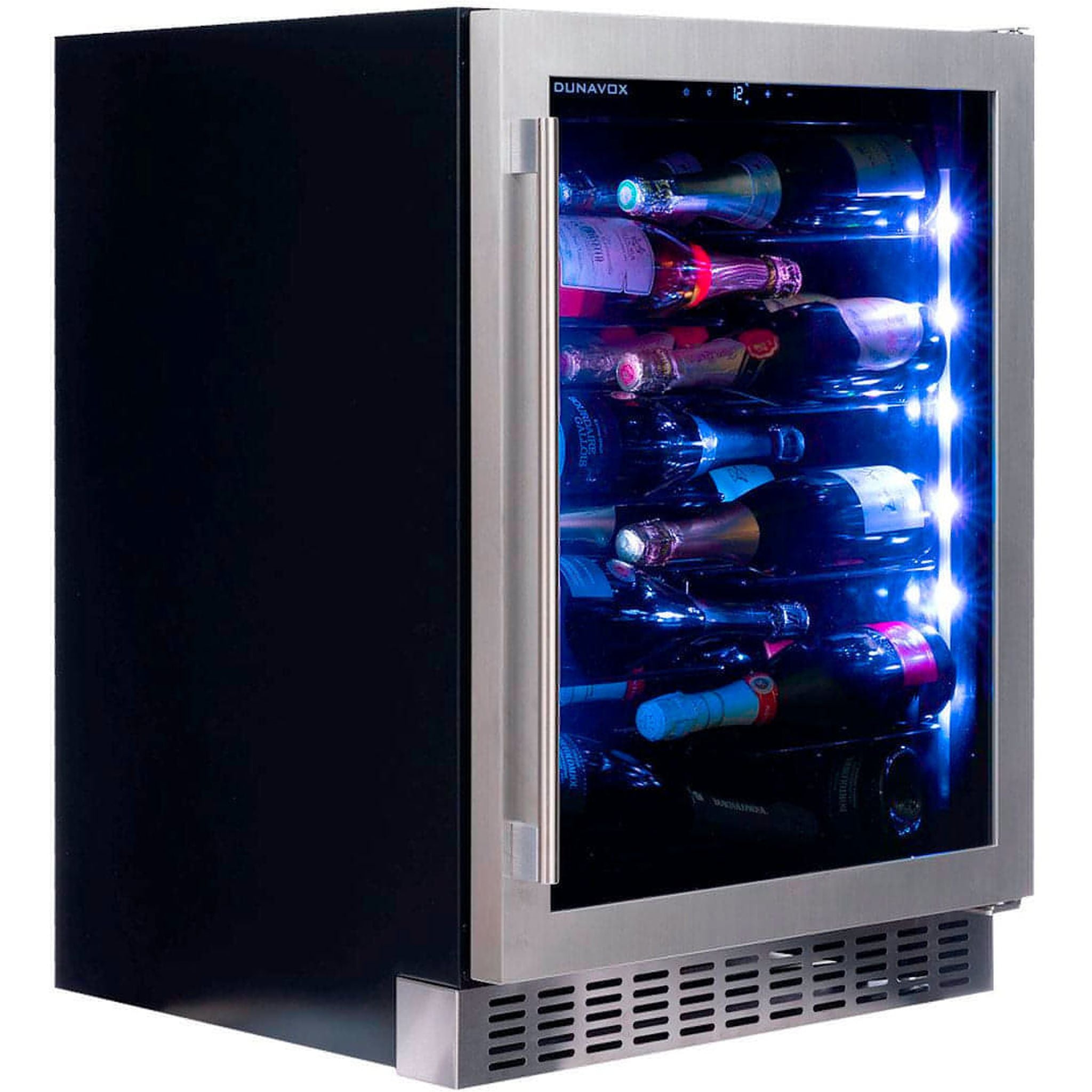 Dunavox FLOW-40 - 600mm - 40 Bottle - Built In Undercounter Wine Fridge - DAUF-40.138SS