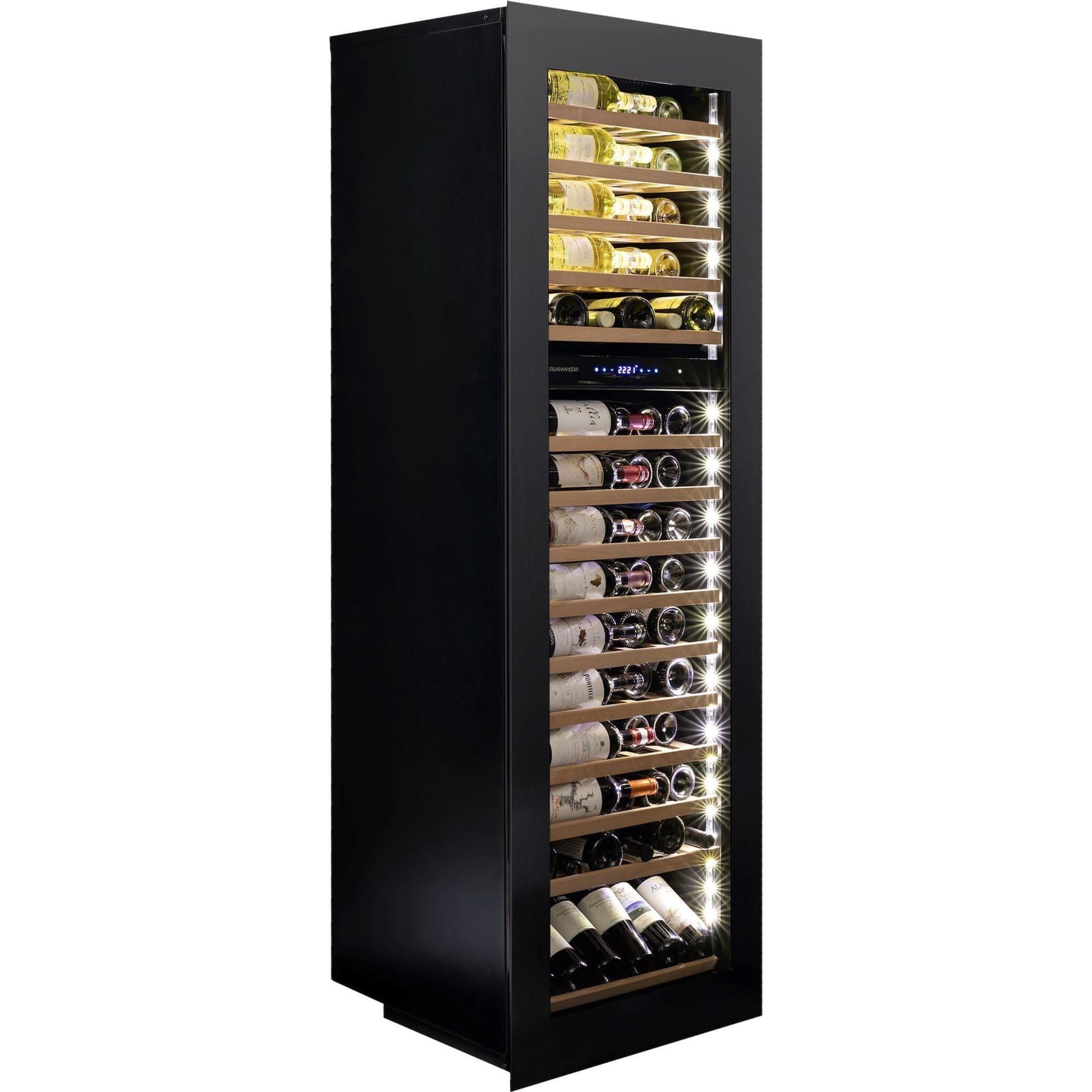 Dunavox GLANCE-114 - Dual Zone 114 Bottle - Integrated Wine Cooler - DAVG-114.288DB.TO