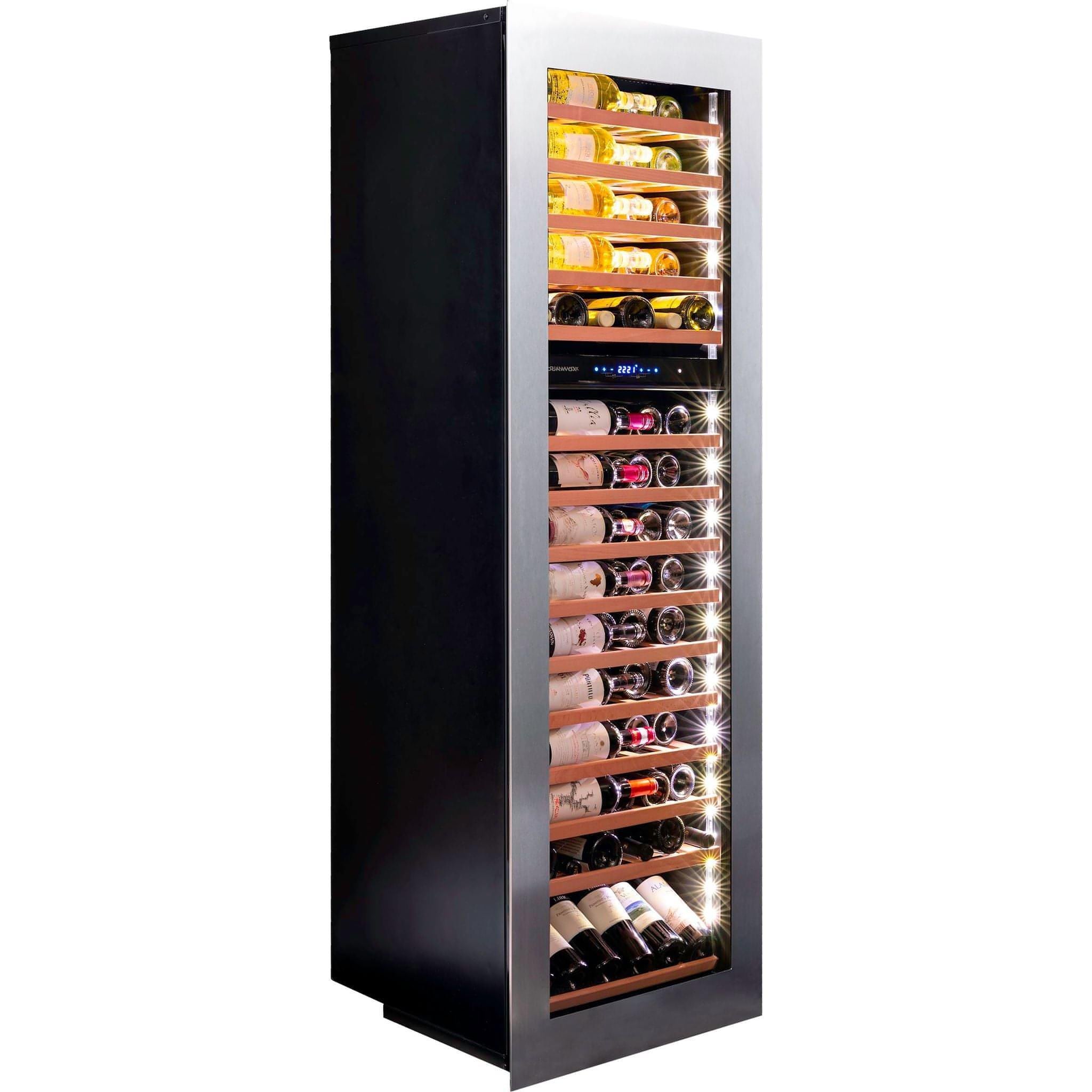 Dunavox GLANCE-114 - Dual Zone 114 Bottle - Integrated Wine Cooler - DAVG-114.288DSS.TO