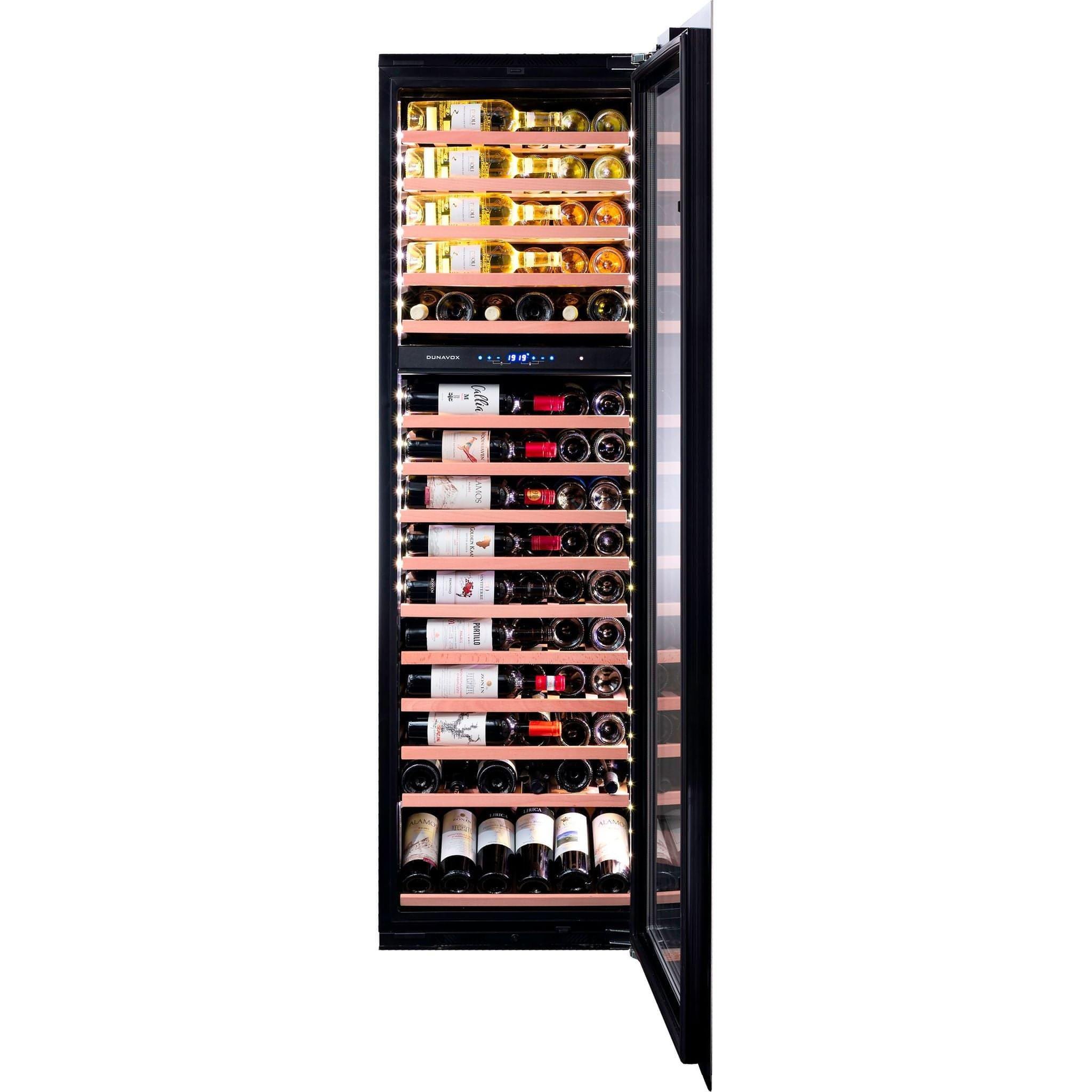 Dunavox GLANCE-114 - Dual Zone 114 Bottle - Integrated Wine Cooler - DAVG-114.288DSS.TO