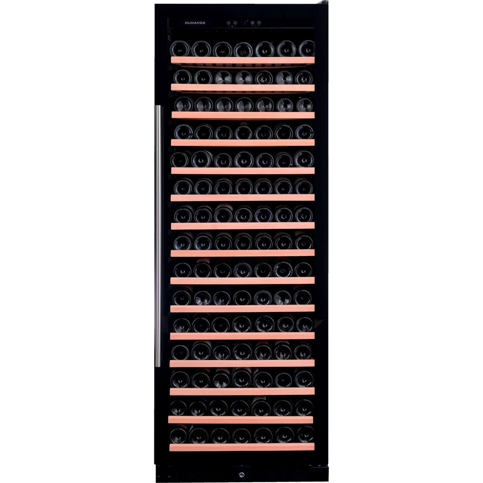 Dunavox GRANDE-194 - 655mm Width - Single Zone 194 Bottle - Built In / Freestanding Wine Cooler - DX-194.490BK