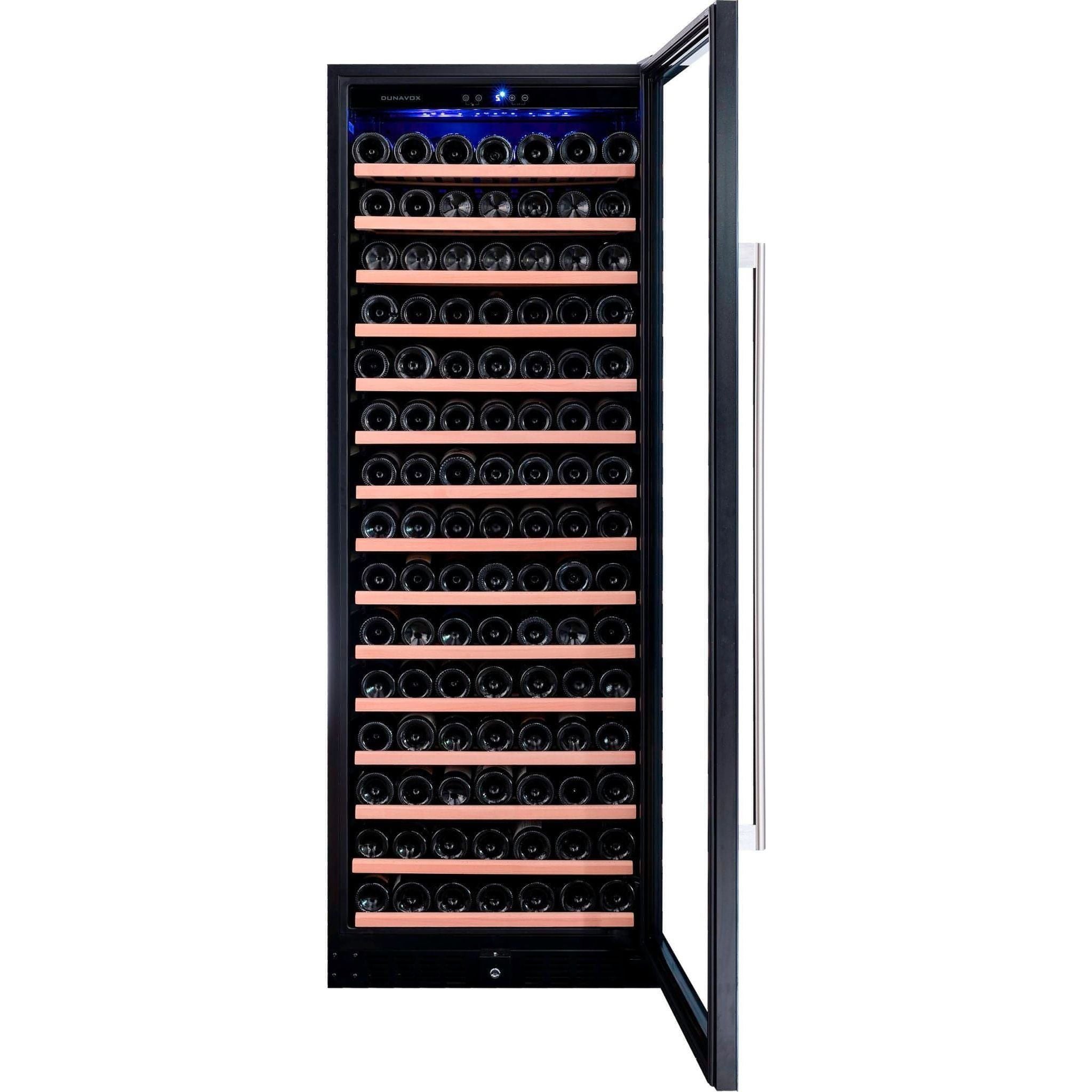 Dunavox GRANDE-194 - 655mm Width - Single Zone 194 Bottle - Built In / Freestanding Wine Cooler - DX-194.490BK