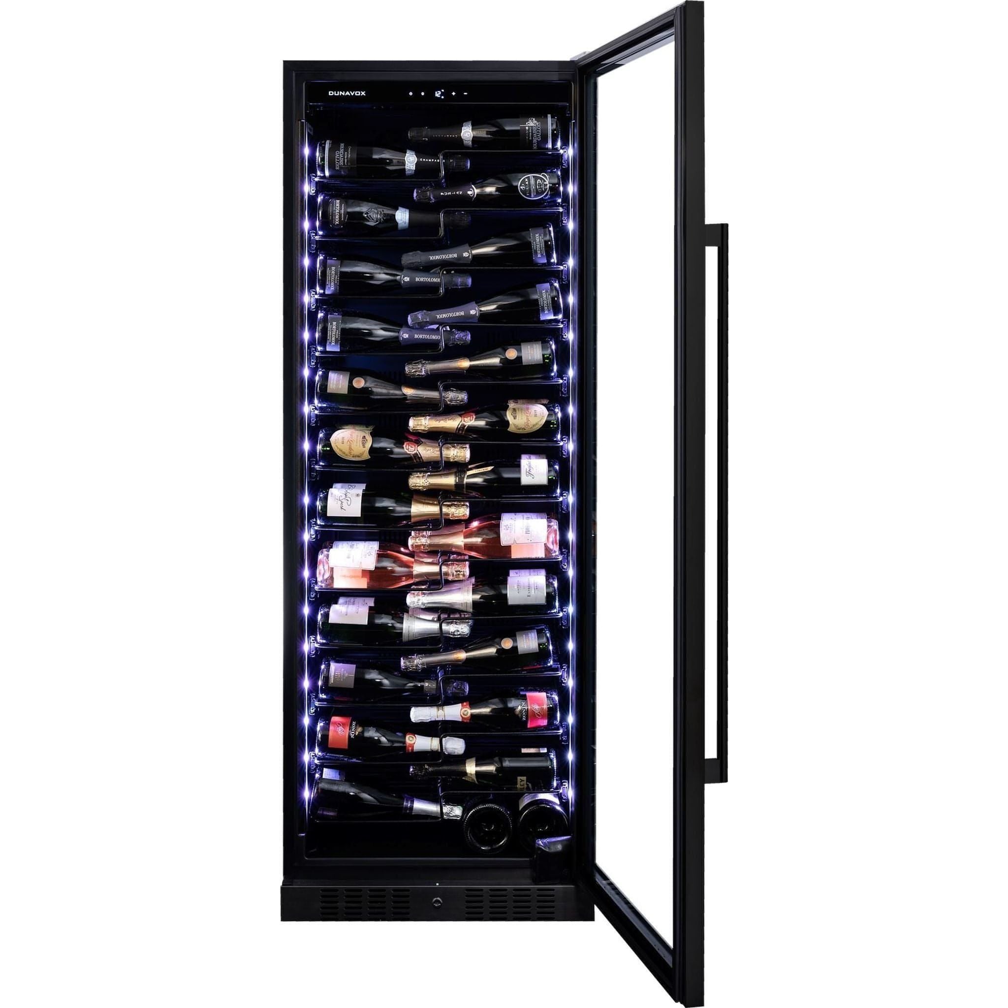 Dunavox GRANDE-143 - 655mm Wide - 143 Bottles - Freestanding / Built in Tall Wine Fridge - DX-143.468B