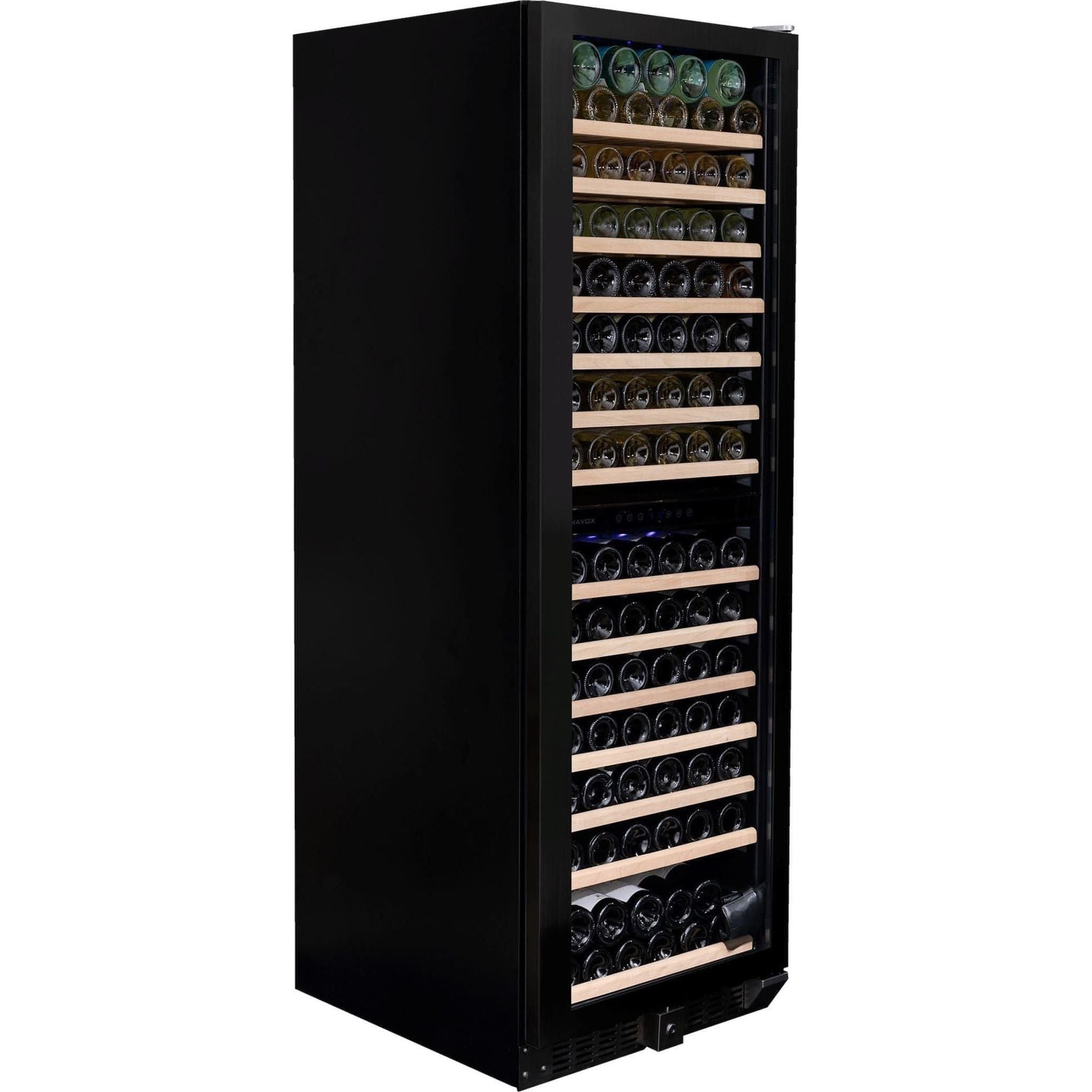 Dunavox GRANDE-166 - 600mm Dual Zone - 166 Bottle - Built In / Freestanding - Tall Wine Cooler - DX-166.428DBK