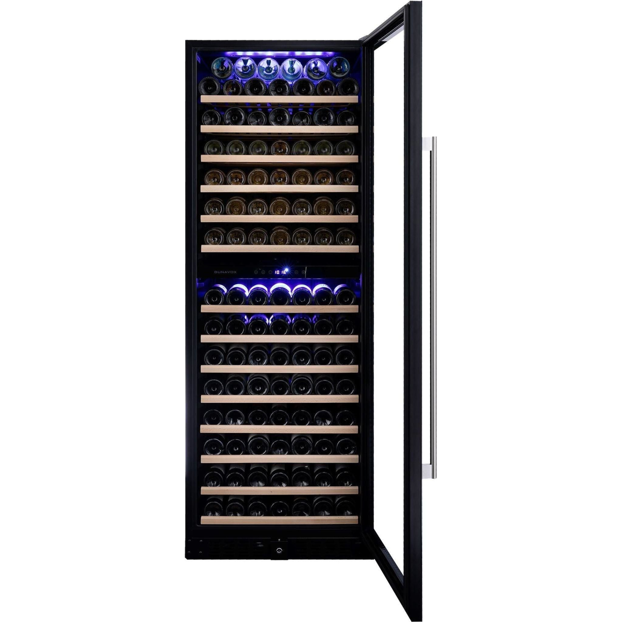 Dunavox GRANDE-181 - 655mm Width - Dual Zone 181 Bottle - Built In / Freestanding Wine Cooler - DX-181.490SDSK