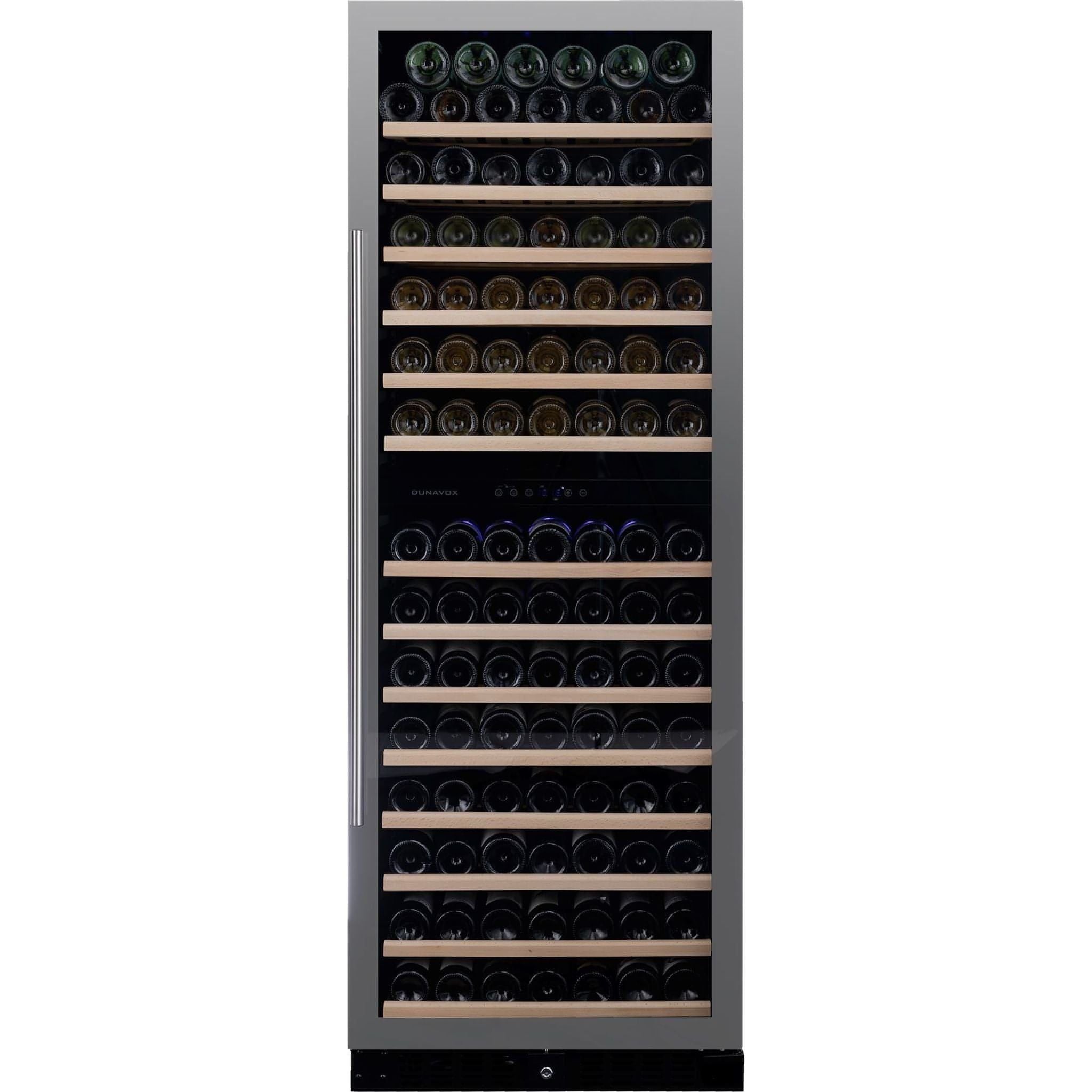 Dunavox GRANDE-181 - 655mm Width - Dual Zone 181 Bottle - Built In / Freestanding Wine Cooler - DX-181.490SDSK