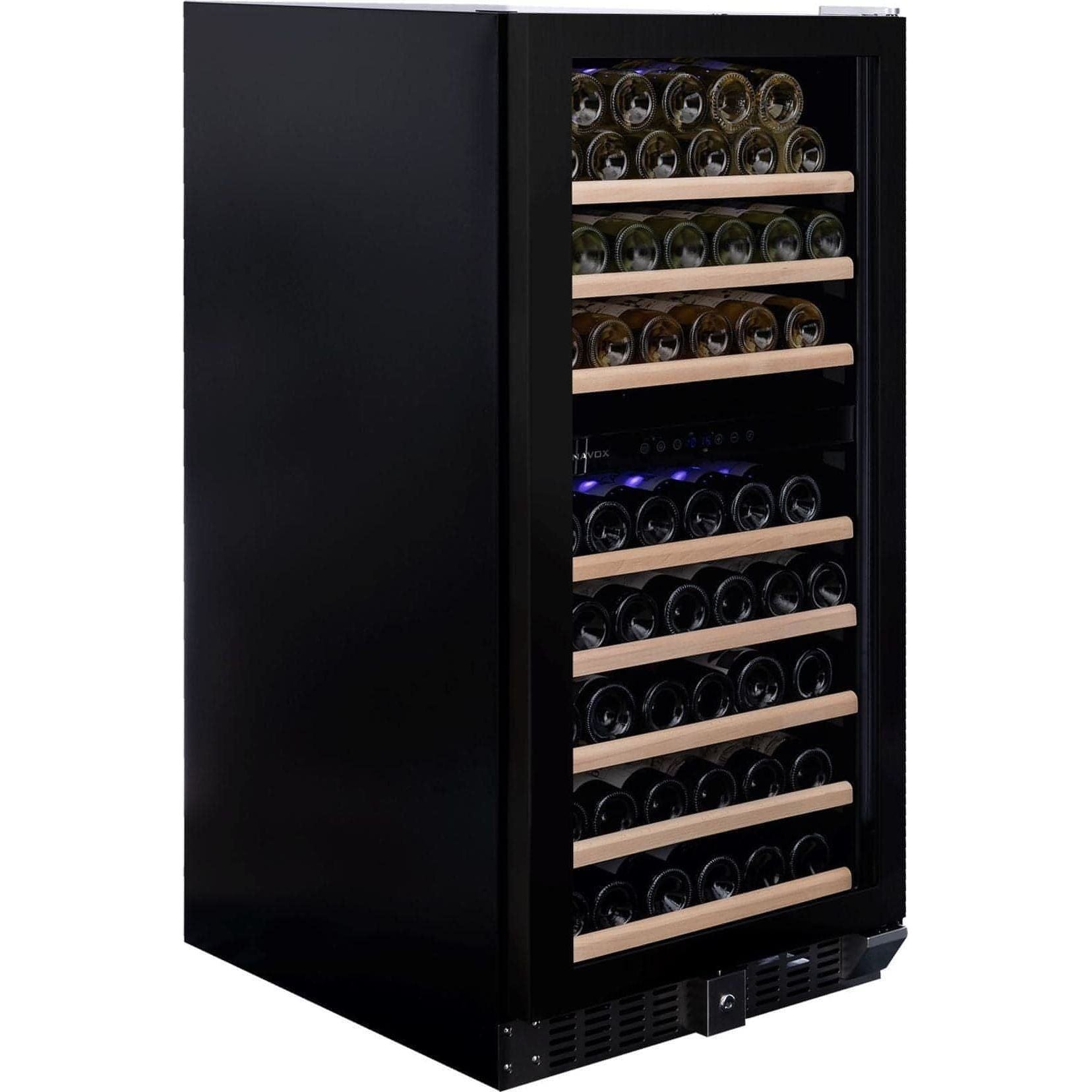 Dunavox GRANDE-94 - 600mm Dual Zone - 94 Bottle - Built In / Freestanding Wine Fridge - DX-94.270DBK