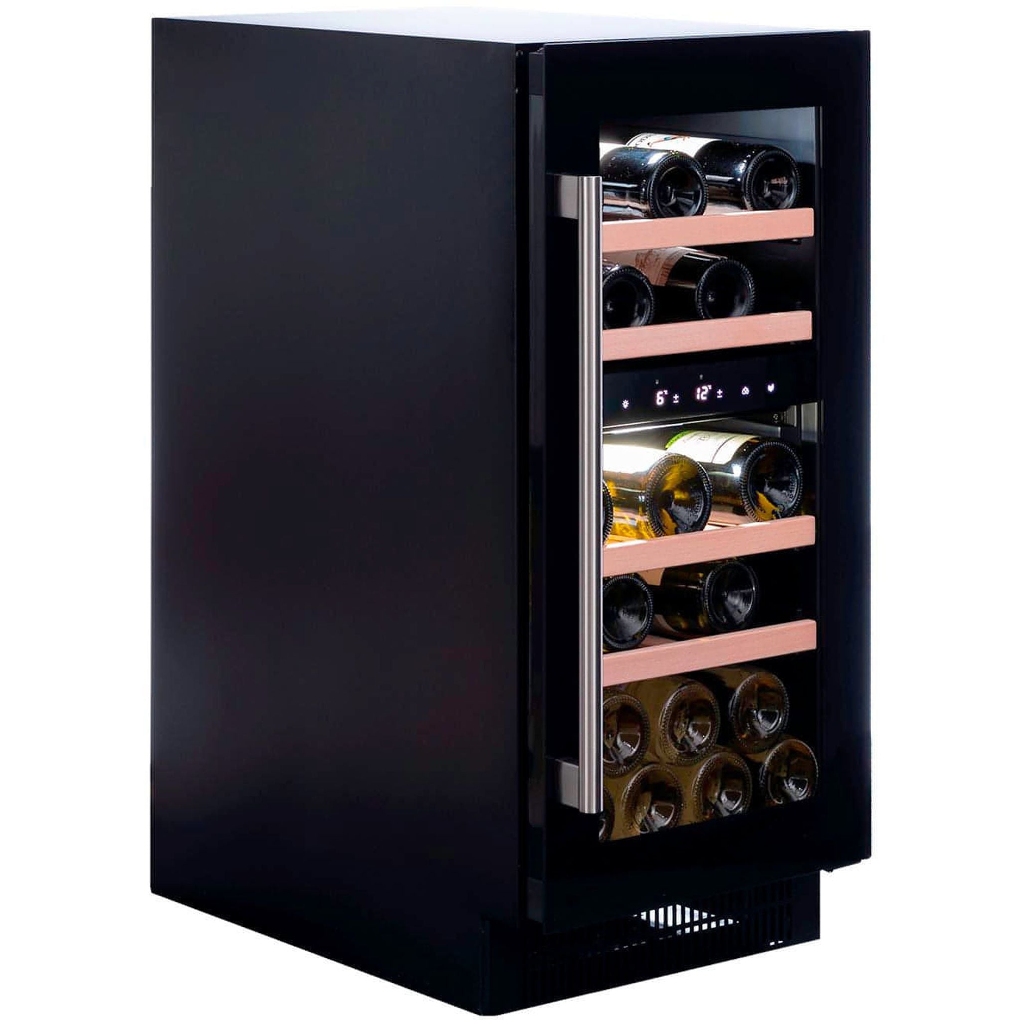 Dunavox FLOW-32D - 400mm Dual Zone - 32 Bottles - Built In - DAUF-32.78DB - 3 Lighting Options