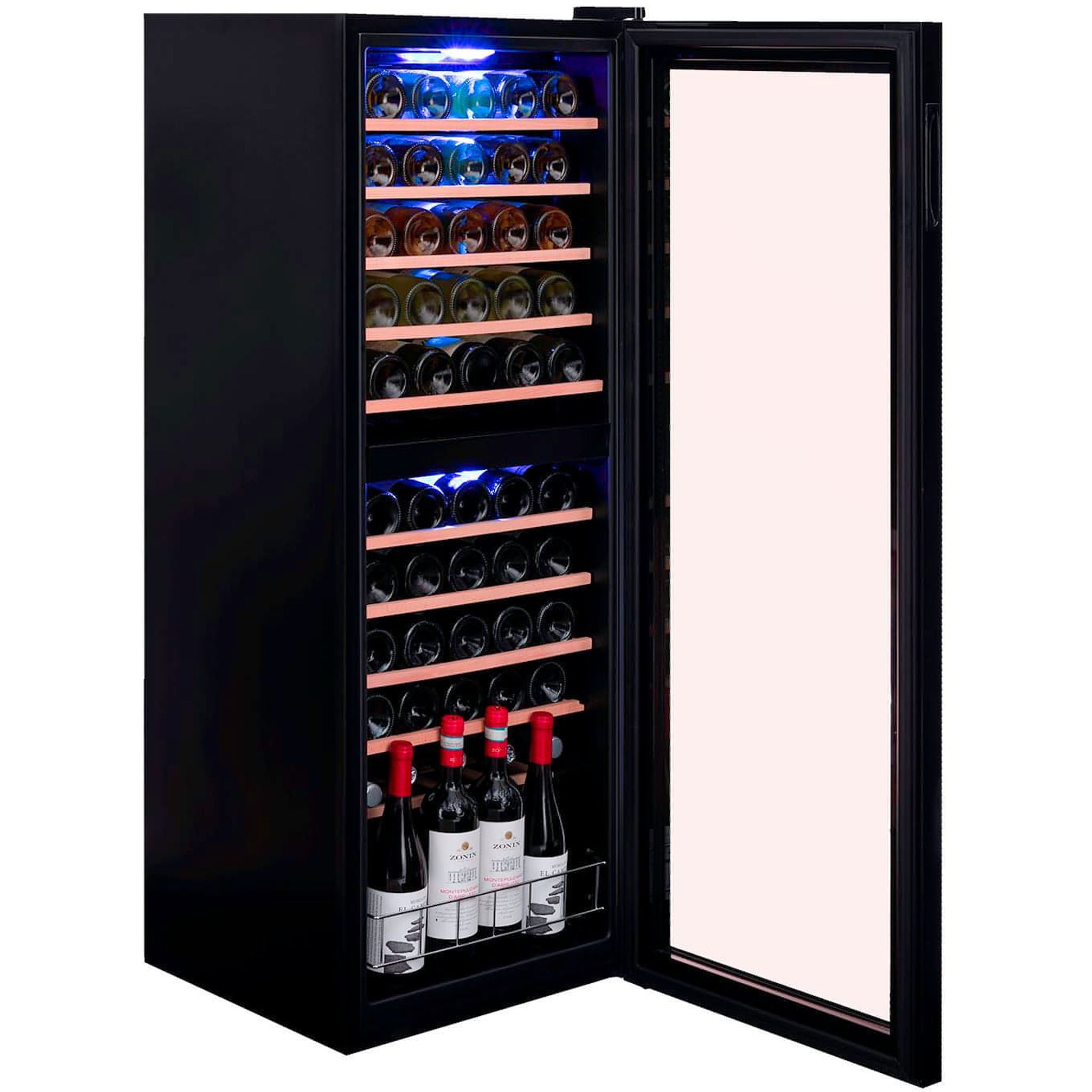 Dunavox HOME-54 - Dual Zone 54 Bottle - Freestanding Wine Cabinet DXFH-54.150