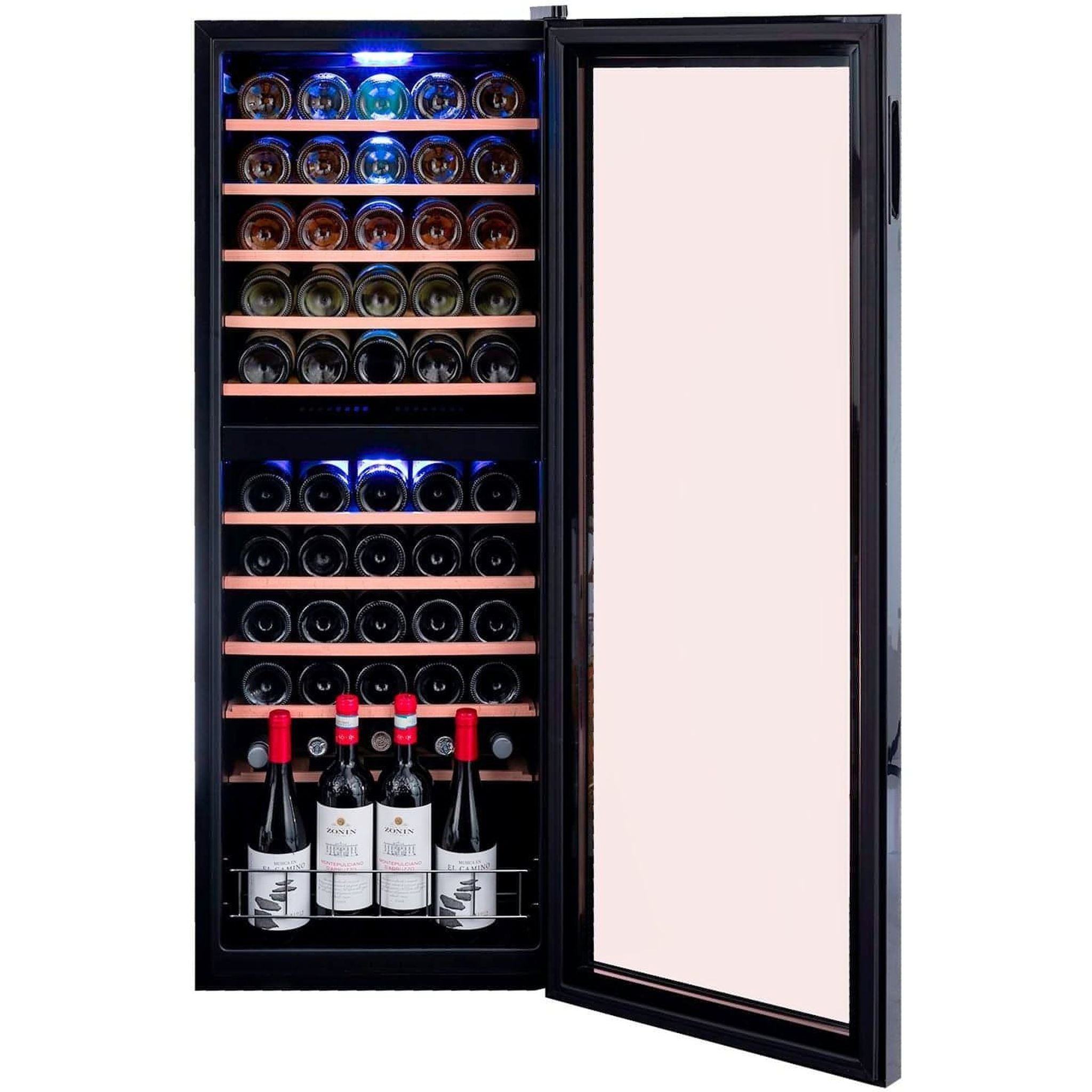 Dunavox HOME-54 - Dual Zone 54 Bottle - Freestanding Wine Cabinet DXFH-54.150