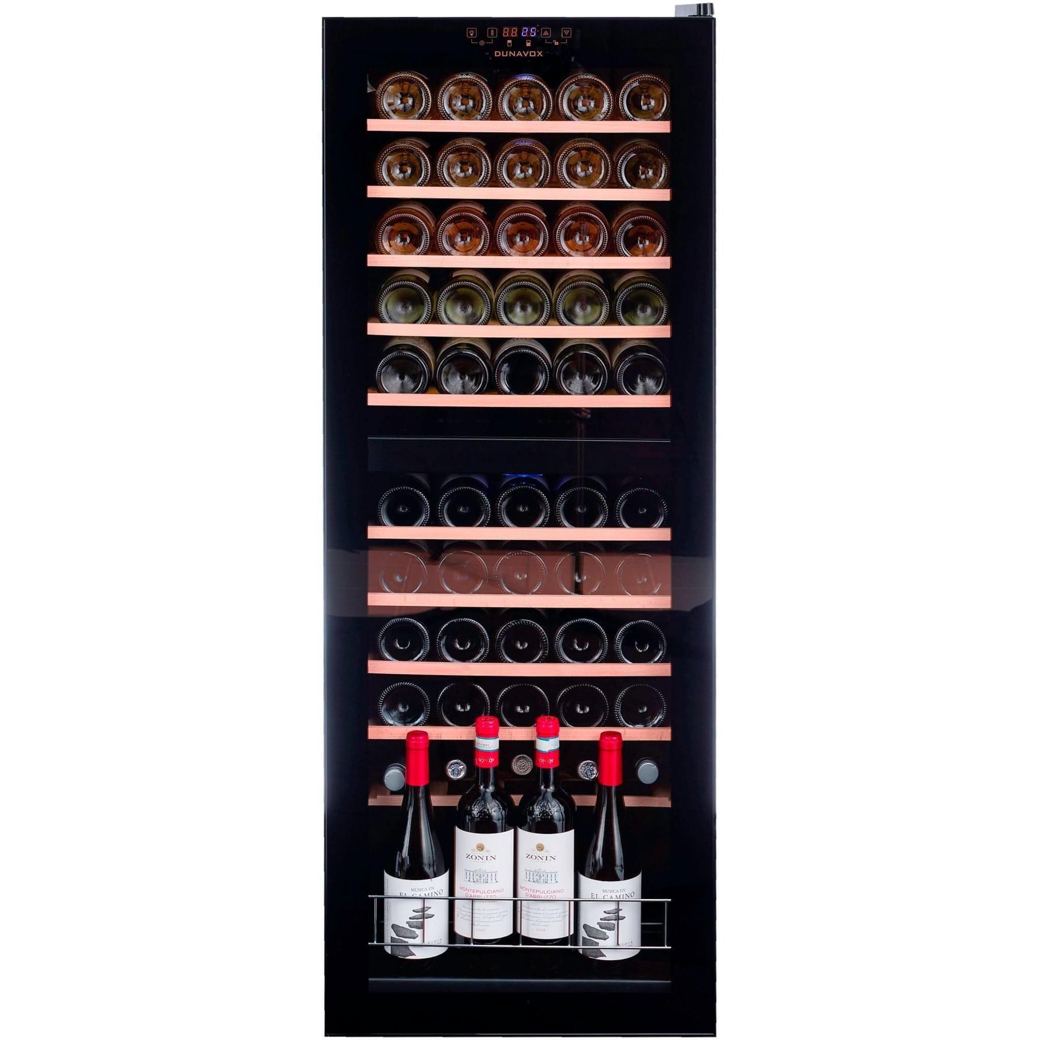 Dunavox HOME-54 - Dual Zone 54 Bottle - Freestanding Wine Cabinet DXFH-54.150