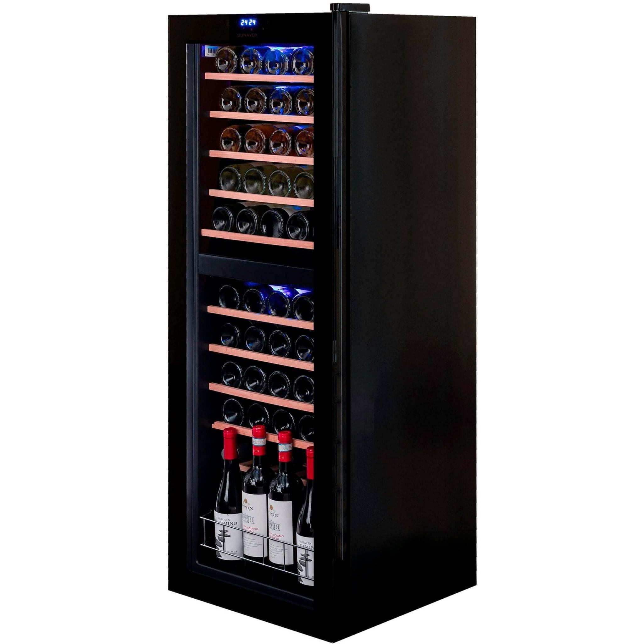 Dunavox HOME-54 - Dual Zone 54 Bottle - Freestanding Wine Cabinet DXFH-54.150