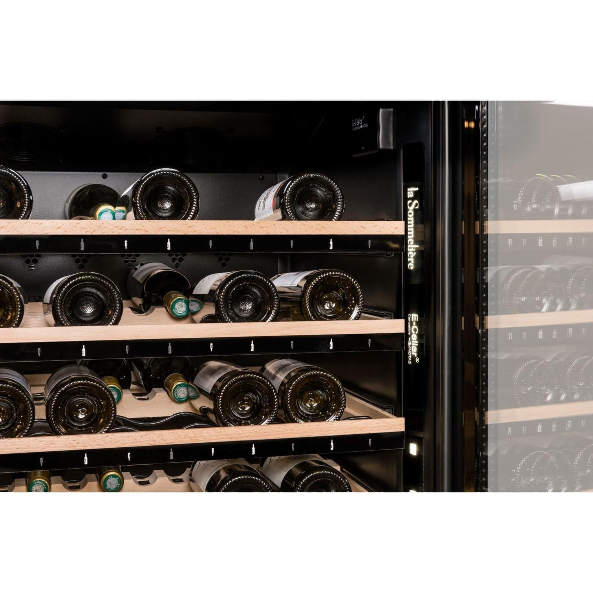 La Sommeliere - 149 Bottle Freestanding Multi Zone Wine Cabinet ECELLAR150
