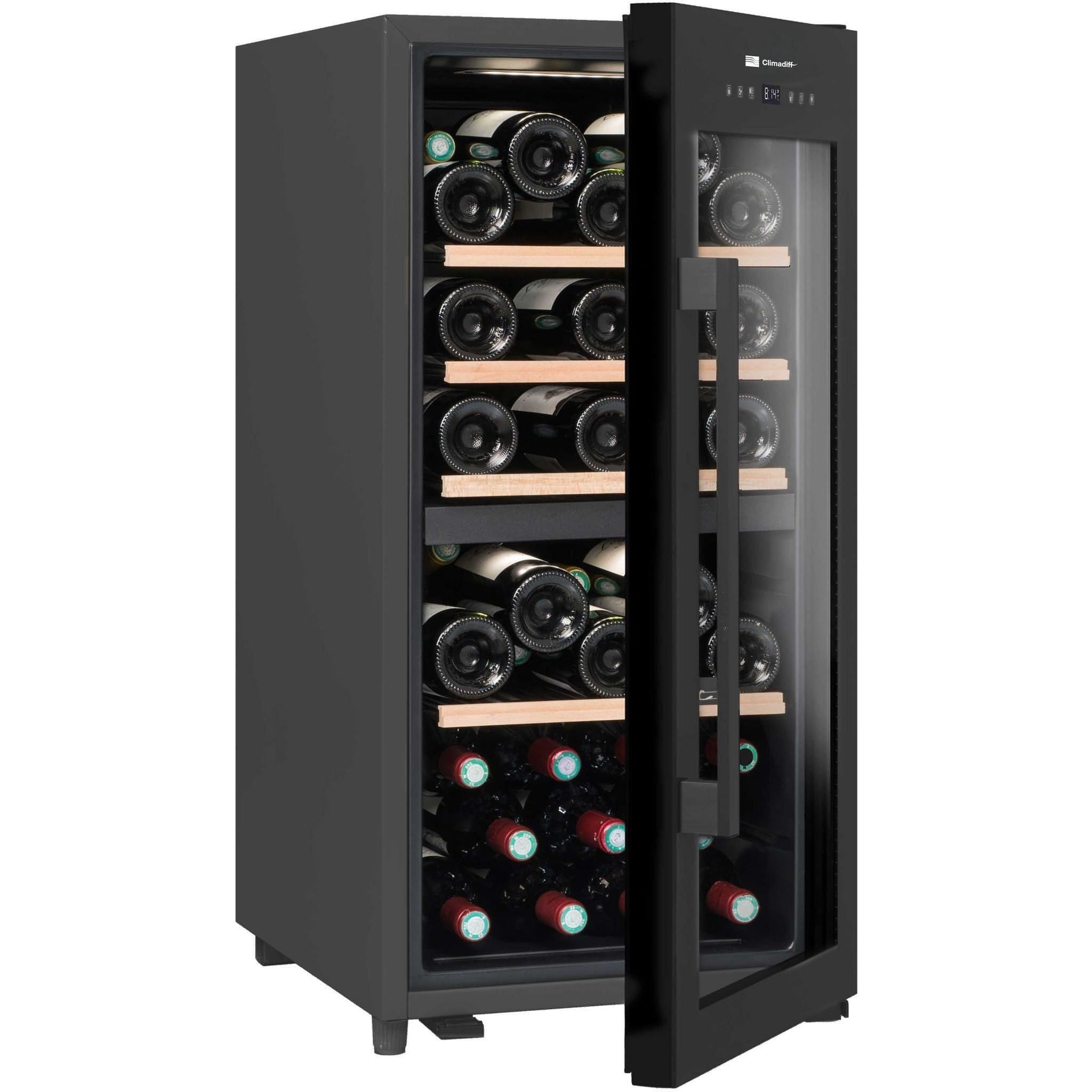 Climadiff - Dual Zone - 41 Bottle - Freestanding Wine Cooler CLD40B1