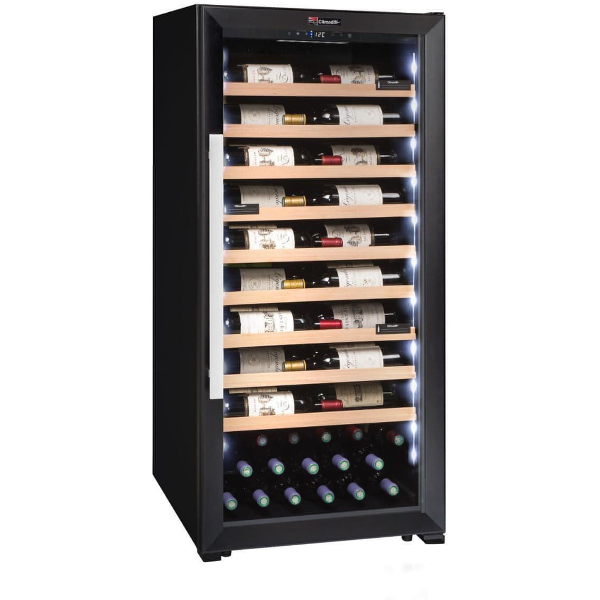 Climadiff - 98 Bottle Multipurpose Wine Cabinet CPF100B1