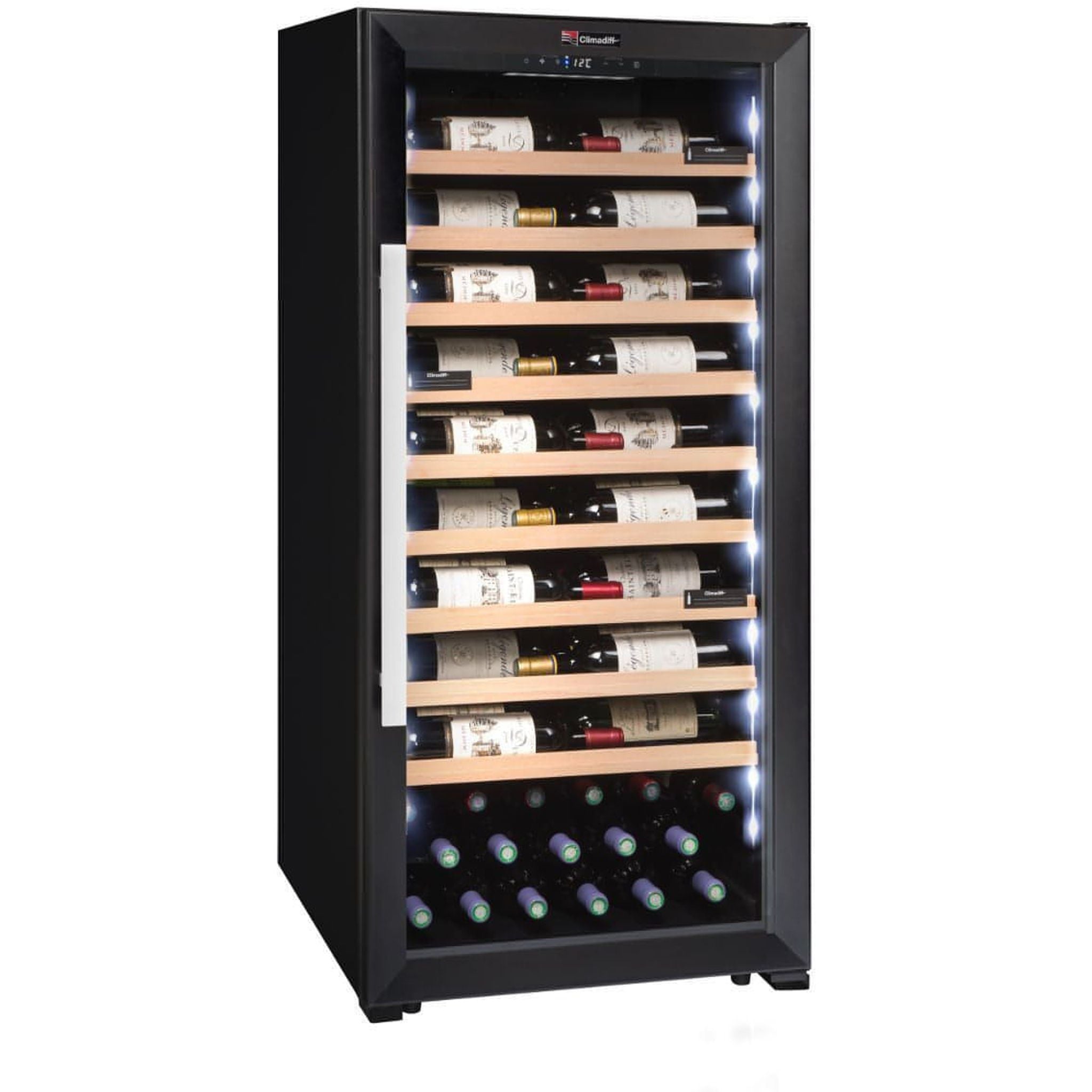 Climadiff - 98 Bottle Multipurpose Wine Cabinet CPF100B1