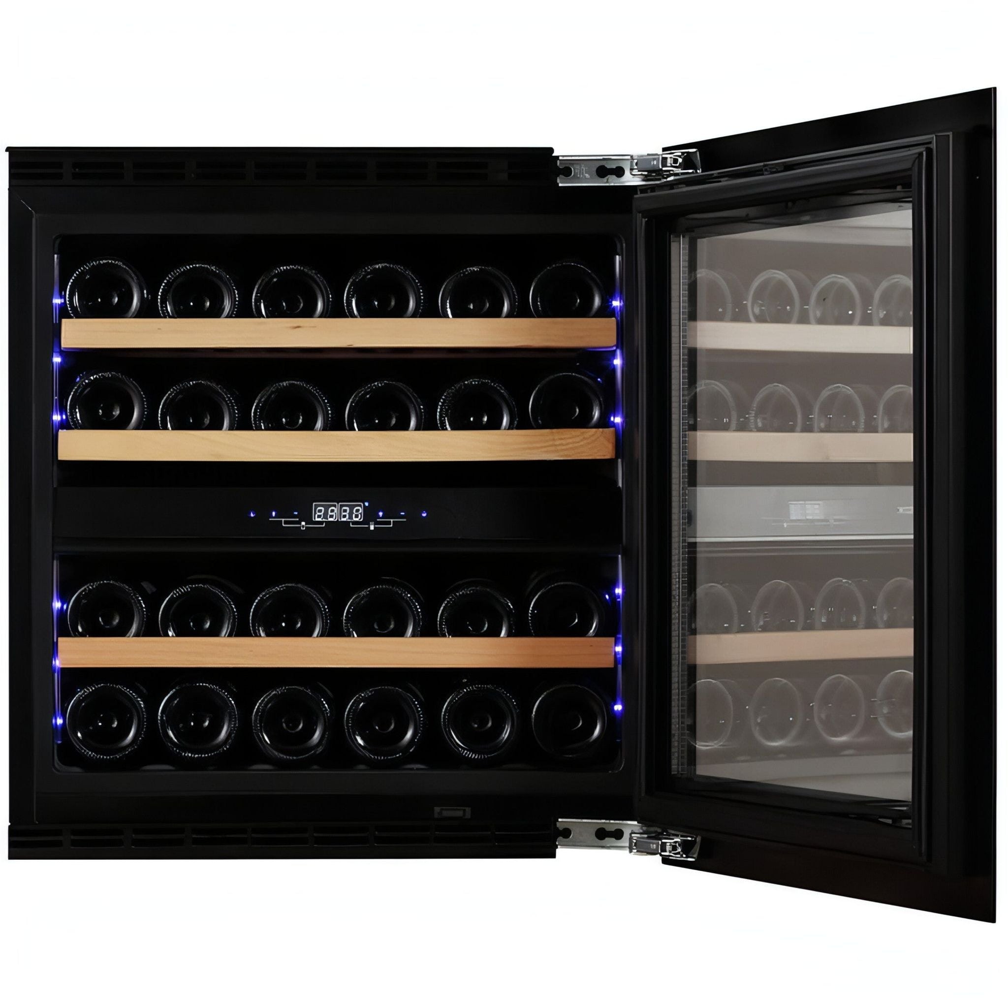 Dunavox GLANCE-25 - Dual Zone 25 Bottle - Integrated Wine Cooler - DAVG-25.63DB.TO