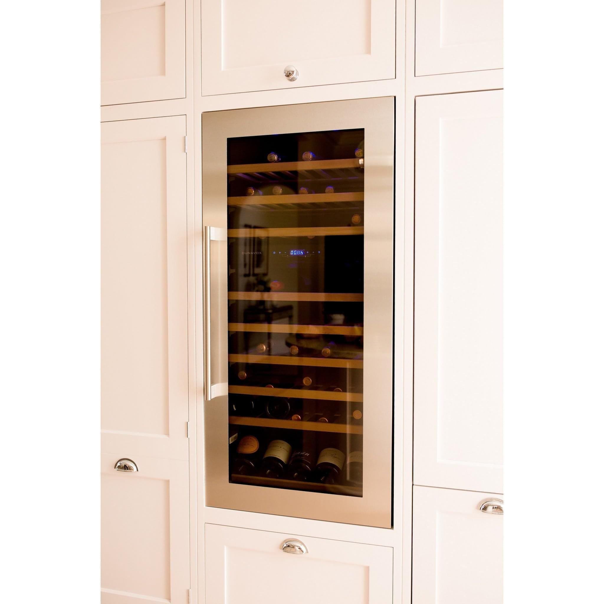 Dunavox SOUL-72 - Dual Zone 72 Bottle - Integrated Wine Cooler - DAVS-72.185DSS