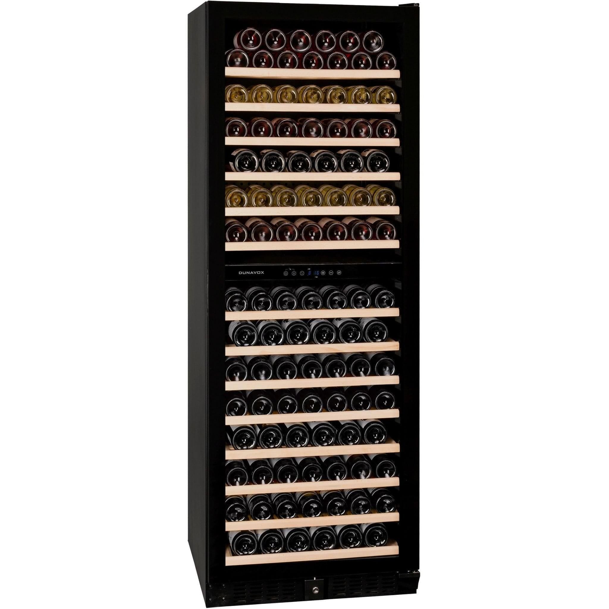 Dunavox GRANDE-181 - 655mm Width - Dual Zone - 181 Bottle - Built In / Freestanding Tall Wine Cooler - DX-181.490DBK