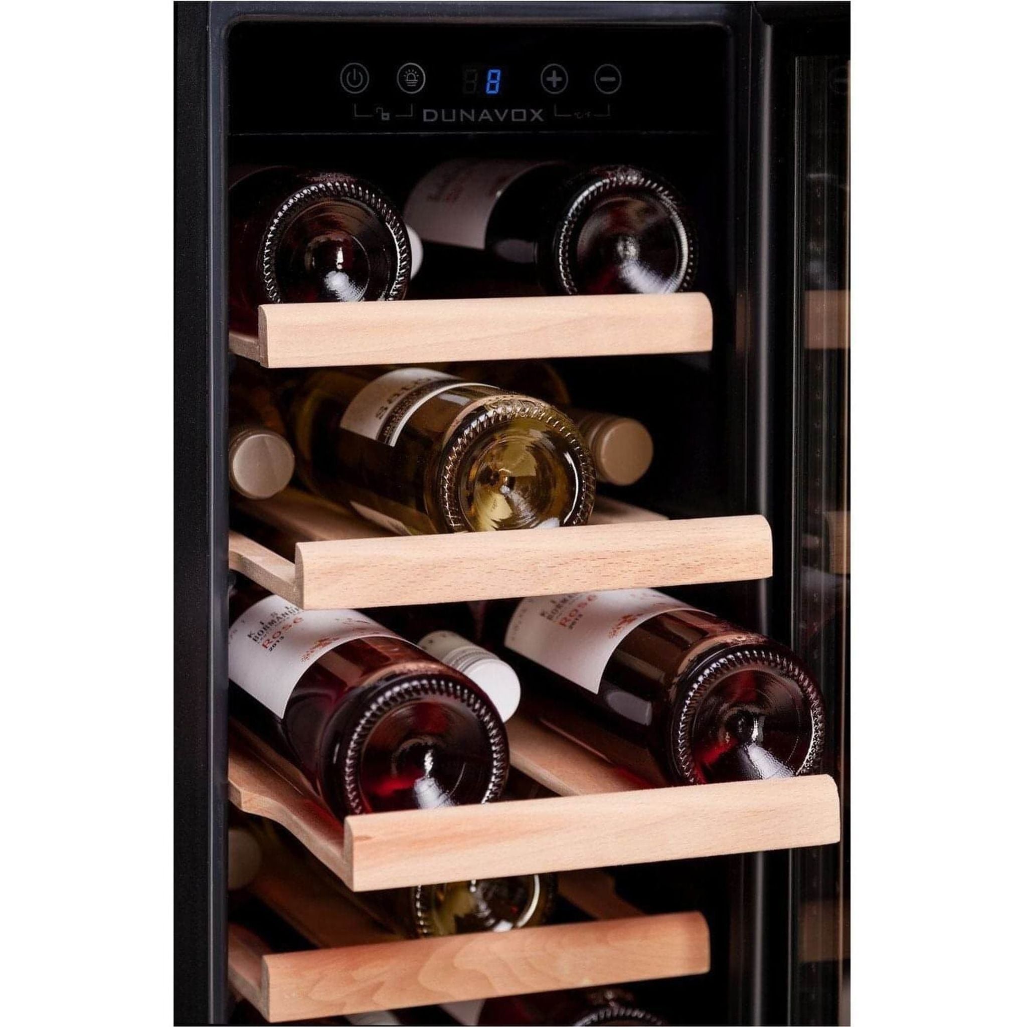 Dunavox FLOW-19 - 300mm - 19 Bottle - Built In Undercounter Wine Cooler - DAUF-19.58SS