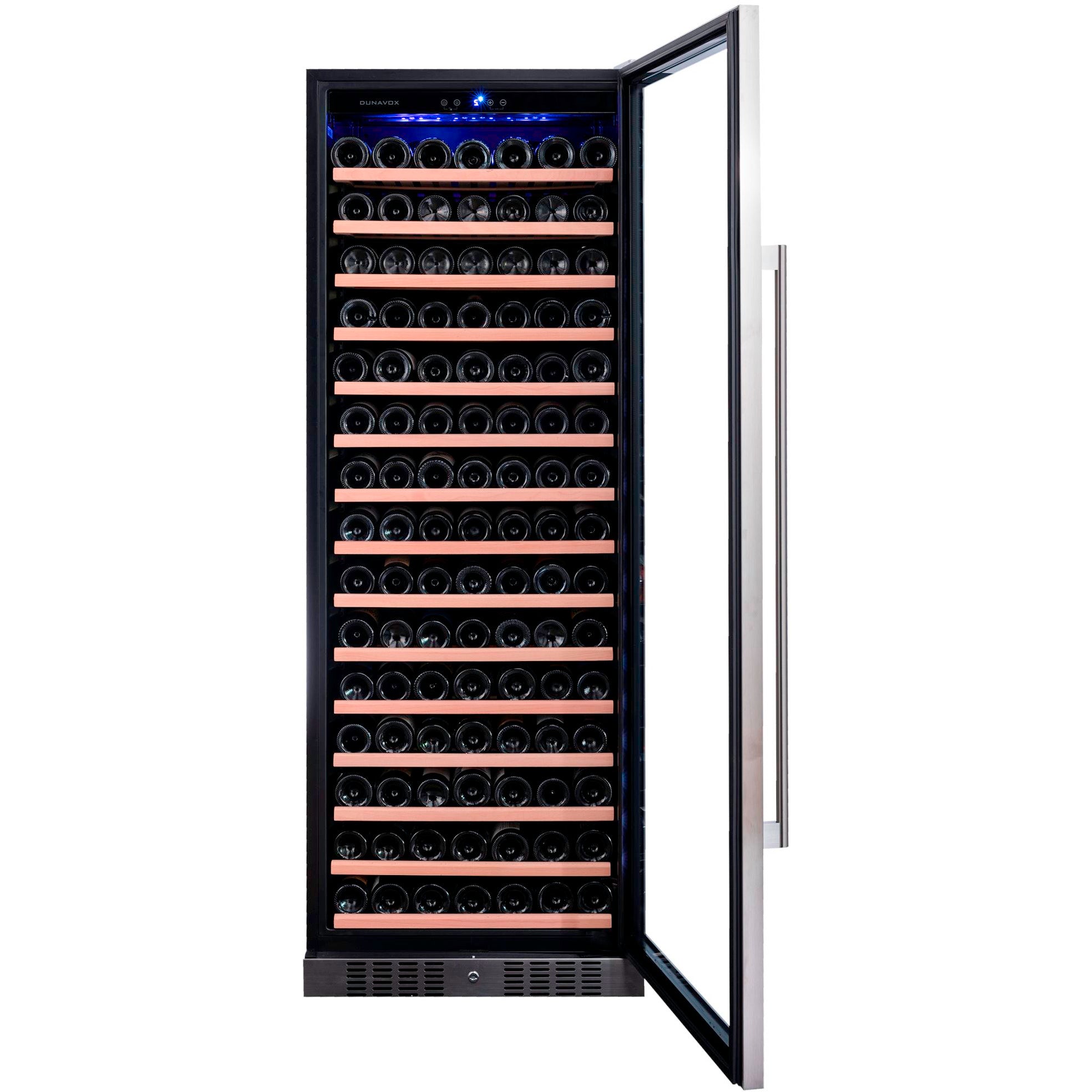 Dunavox GRANDE-194 - 655mm Width - Single Zone 194 Bottle - Built In / Freestanding Wine Cooler - DX-194.490SSK