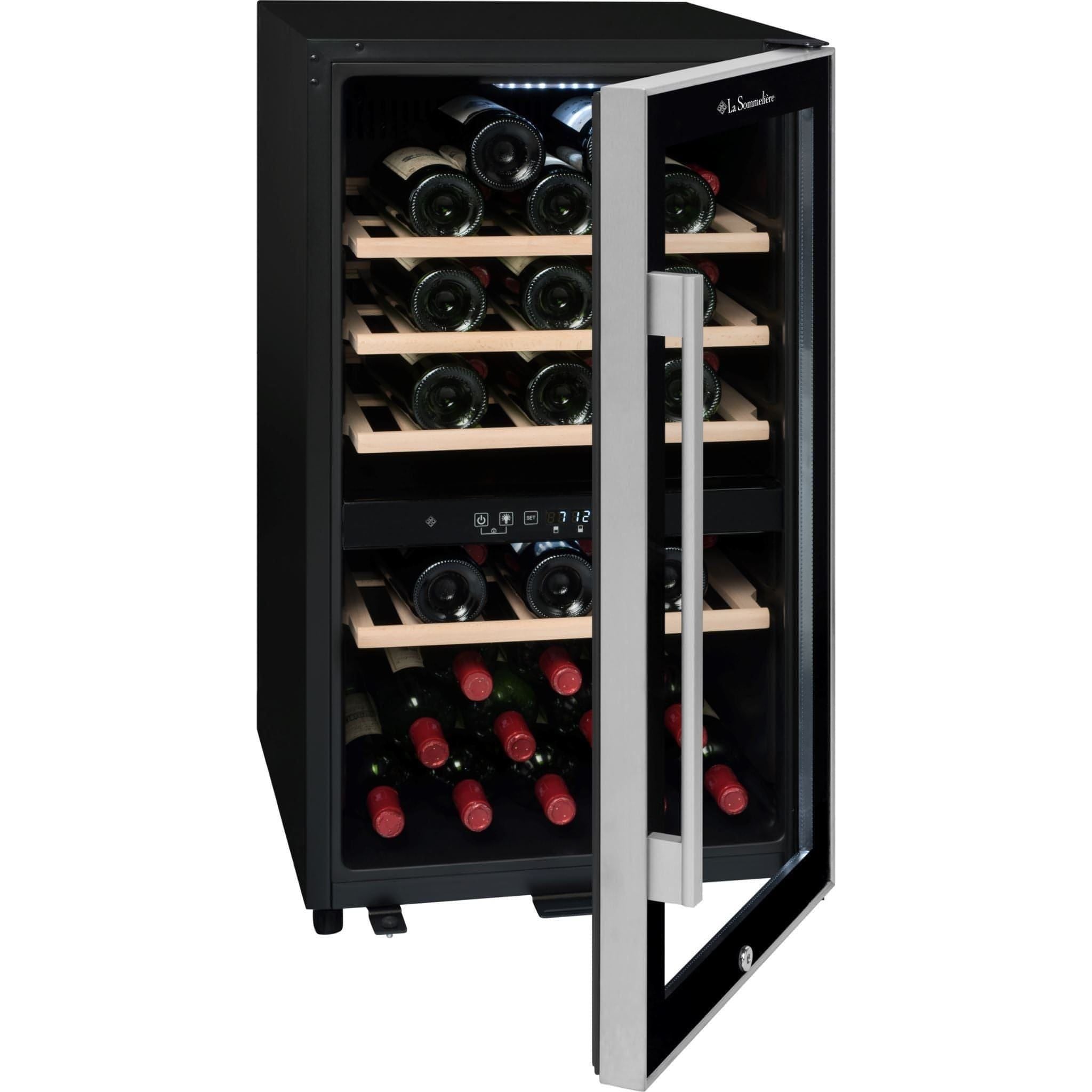 La Sommeliere - Dual Zone - 49 Bottle - Freestanding Wine Fridge - ECS50.2Z
