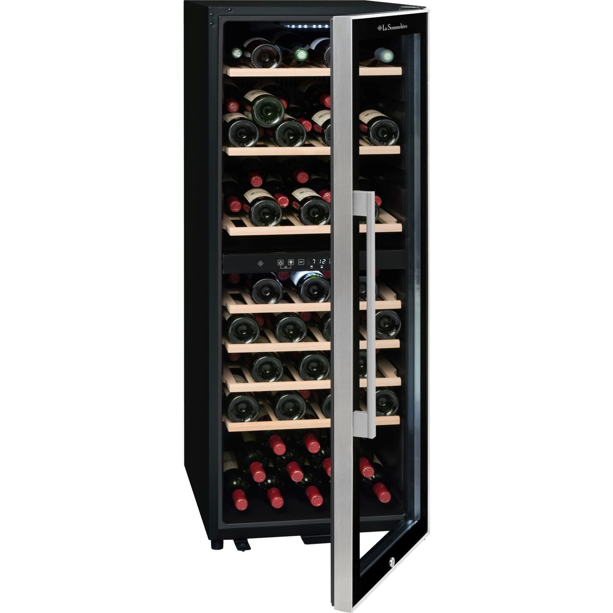 La Sommeliere - Dual Zone - 75 Bottle - Freestanding Wine Fridge - ECS80.2Z