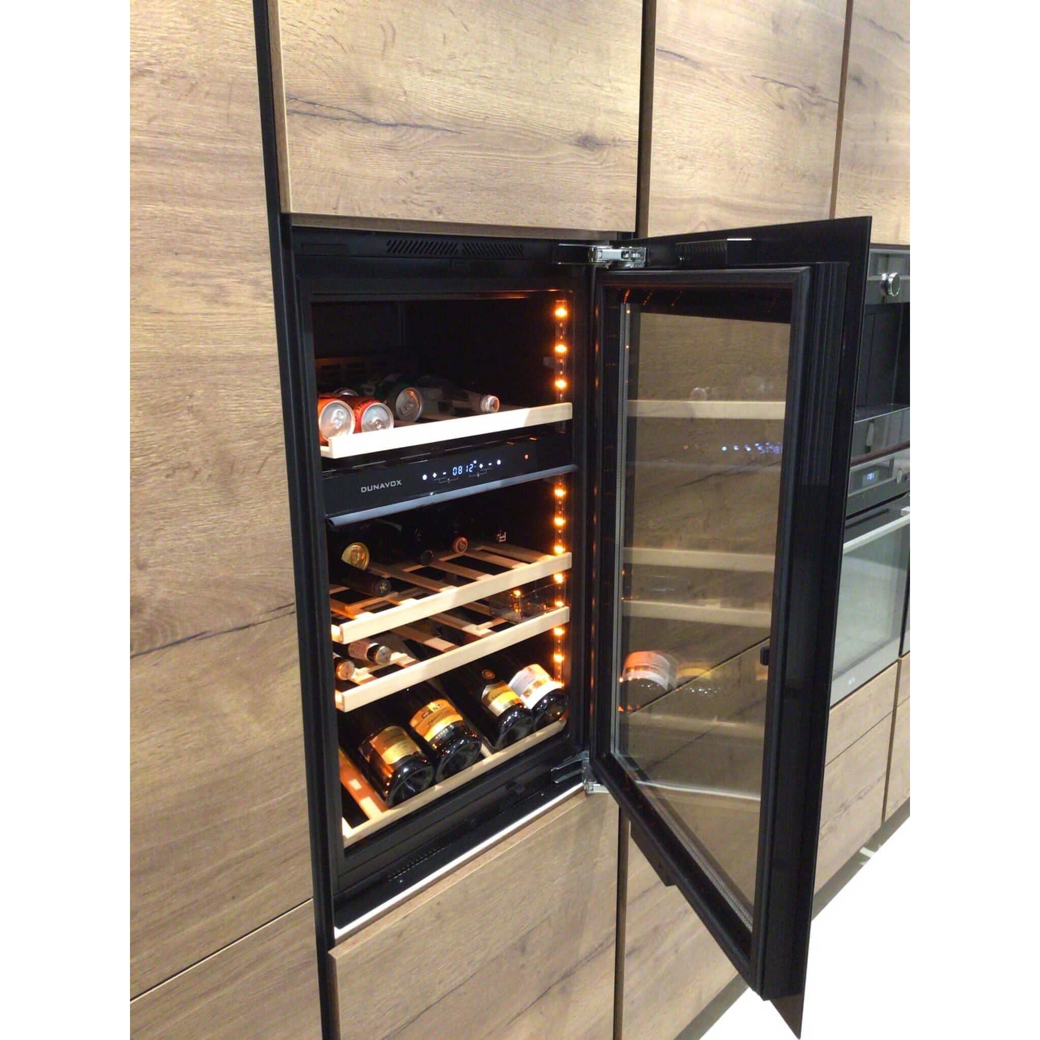 Dunavox GLANCE-49 - Dual Zone - 49 Bottle Integrated Wine Cooler - DAVG-49.116DB.TO