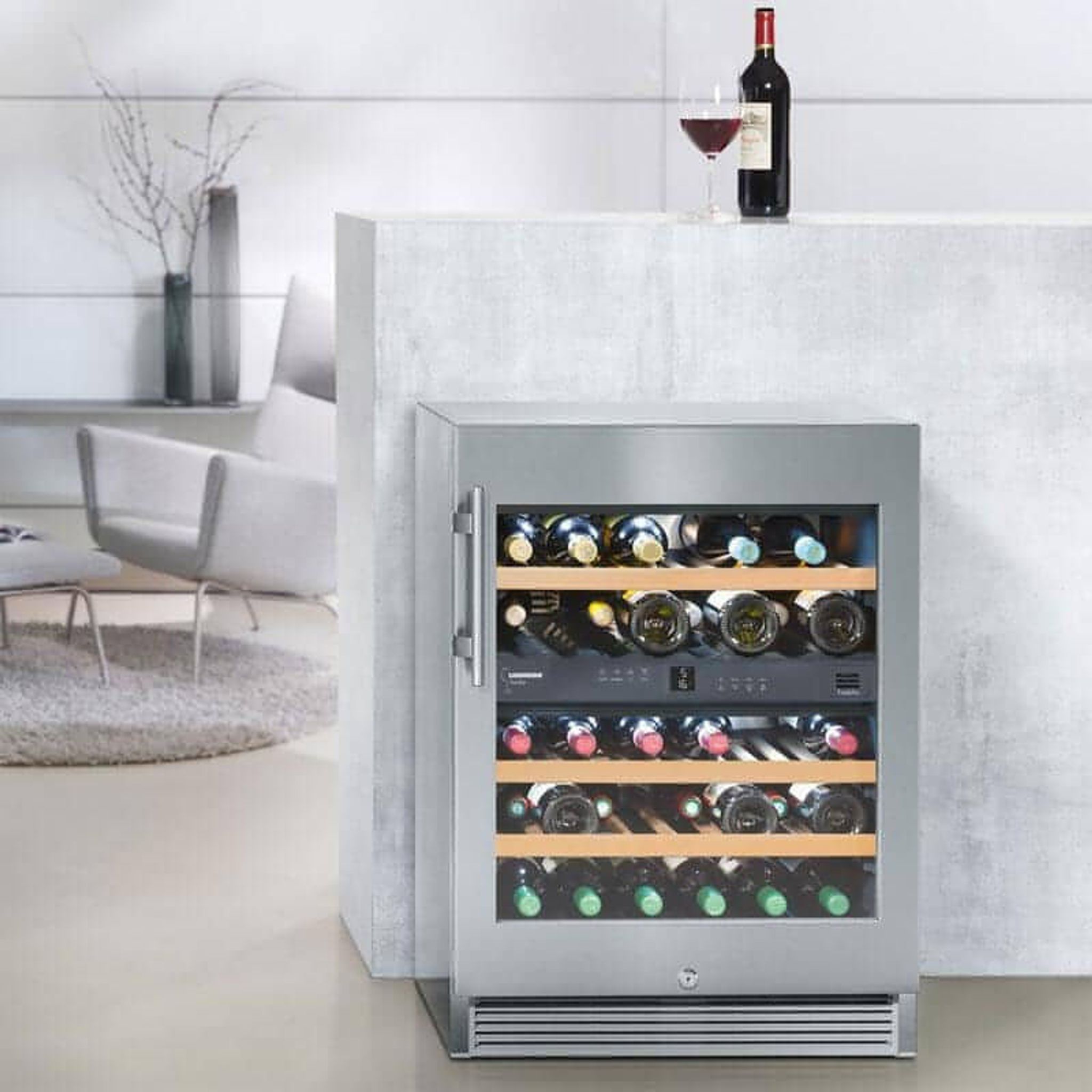 Liebherr - 34 Bottle Freestanding Dual Temperature Zone Wine Cooler WTes 1672