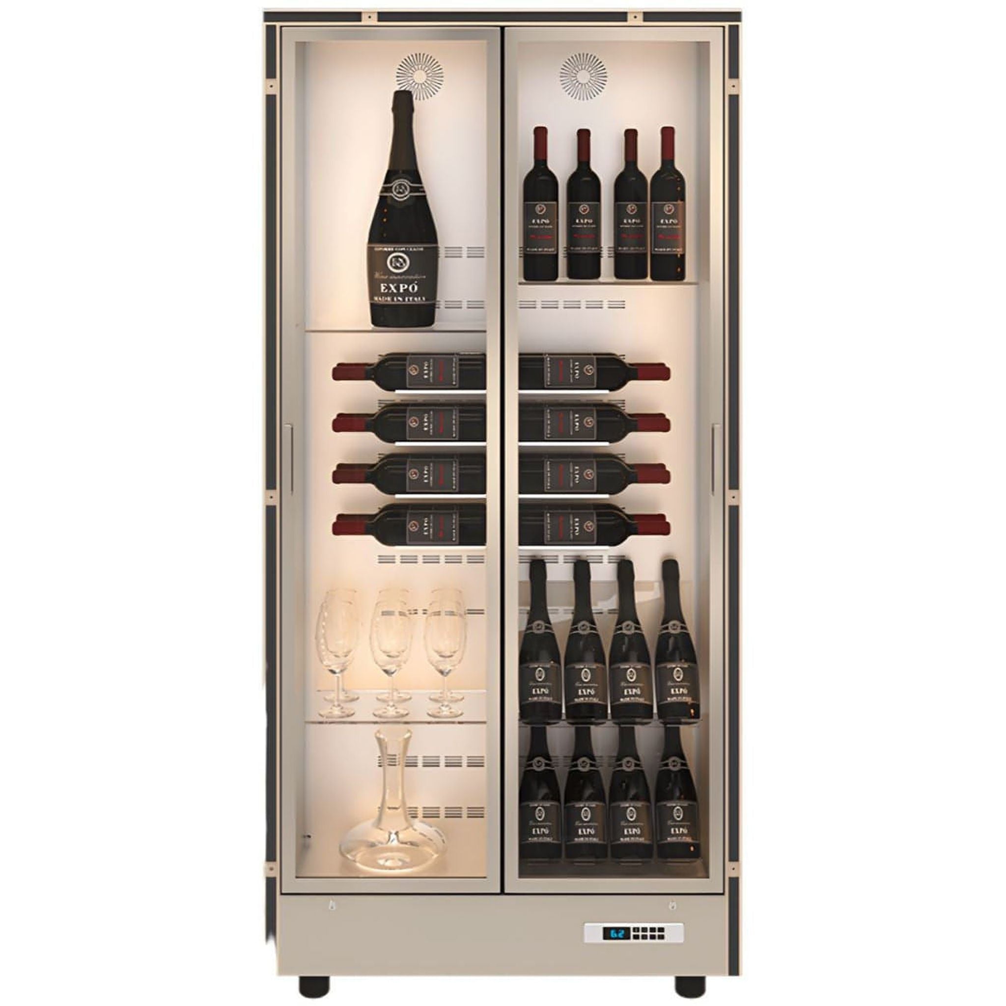 Mod 10 - Built in / Freestanding Wine Wall MD-14 - For Home Use