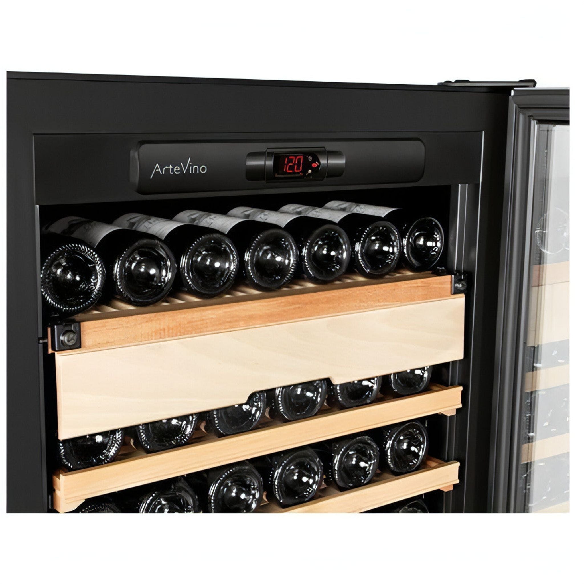 Artevino Oxygen - 199 Bottle Multi Zone Wine Cabinet OXG3T199NPD - Solid Door