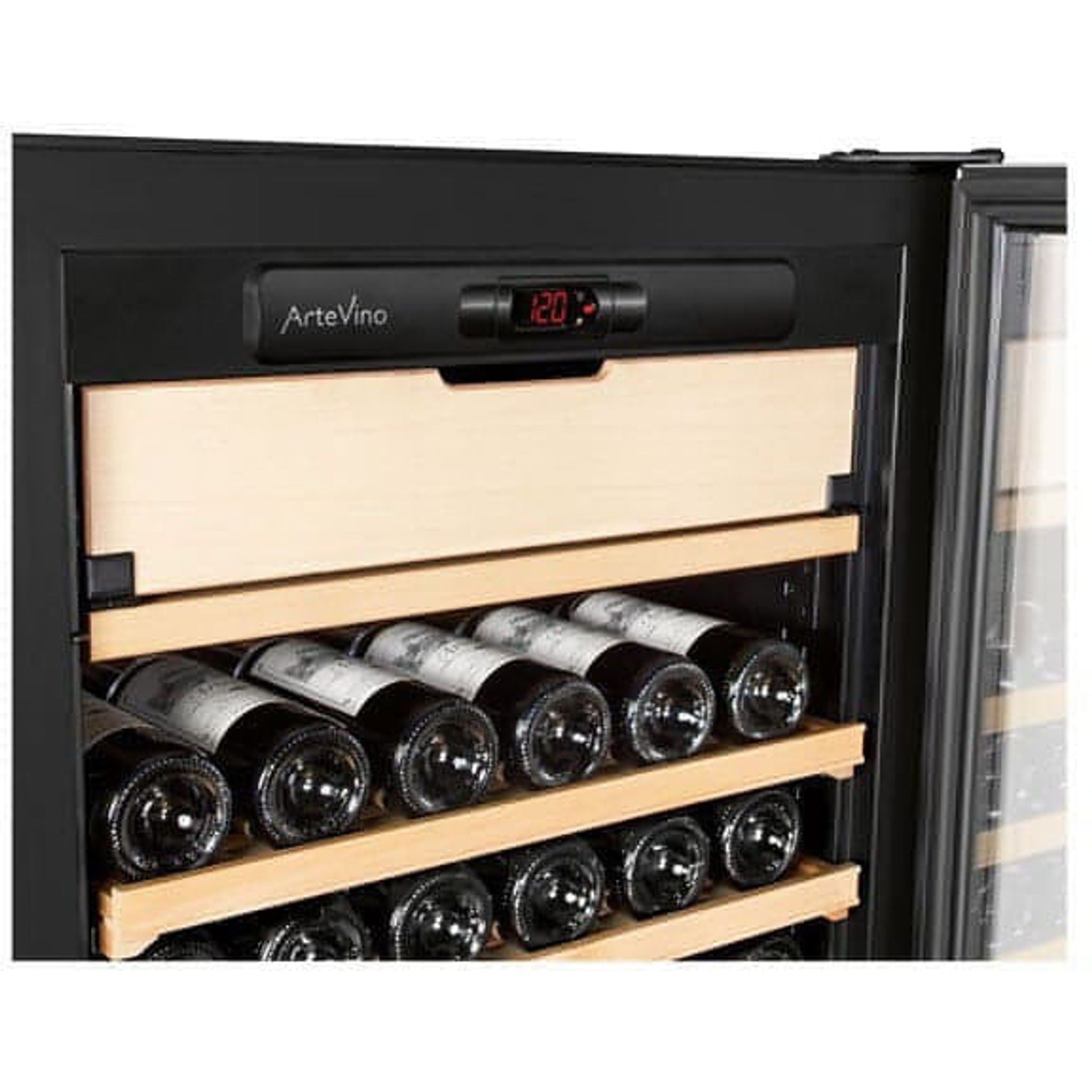 Artevino Oxygen - 199 Bottle Multi Zone Wine Cabinet OXG3T199NVSD - Glass Door