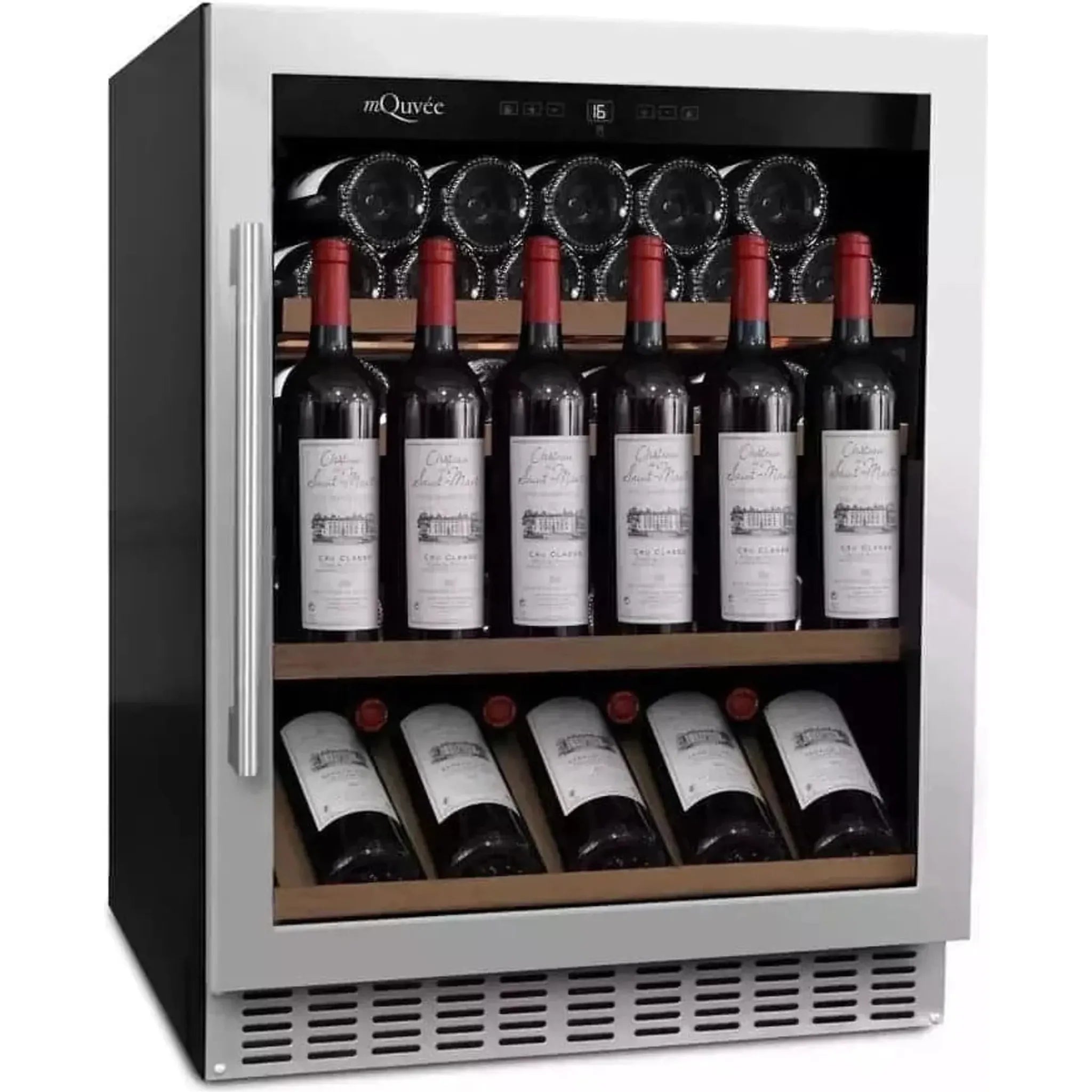 mQuvée - 600mm - Undercounter Wine Fridge - WineCave 700 60S - Label View