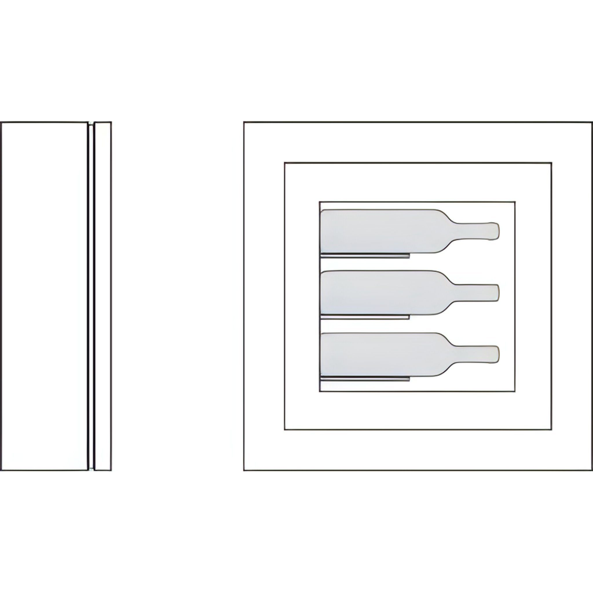 Quadro Vino - Wine Wall QV30 - 3 Bottle Display Unit