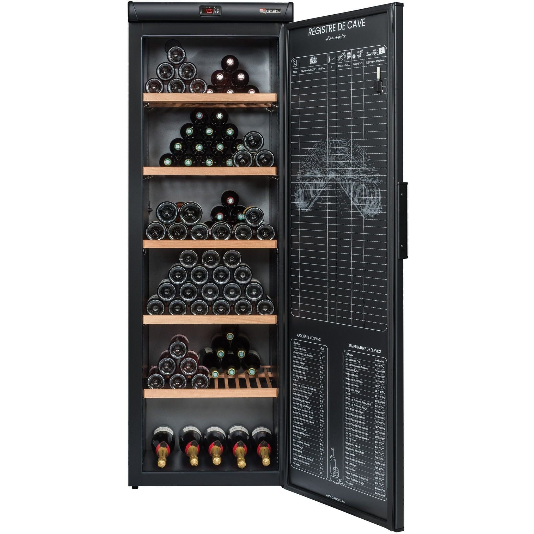 Climadiff - 264 Bottle Ageing Wine Cabinet RESERVE 275