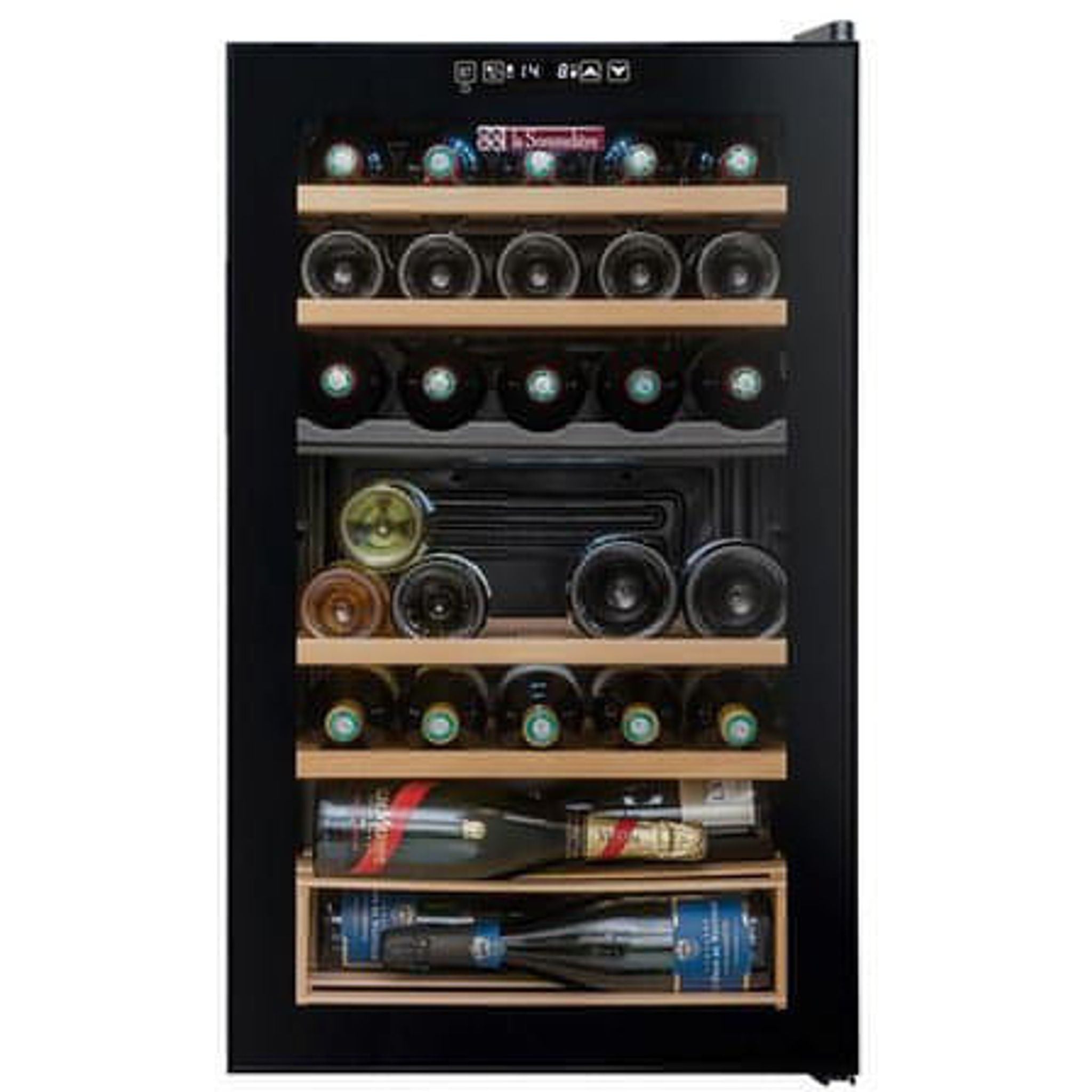 La Sommeliere - Dual Zone - 33 Bottle - Freestanding Wine Fridge - SLS33DZ