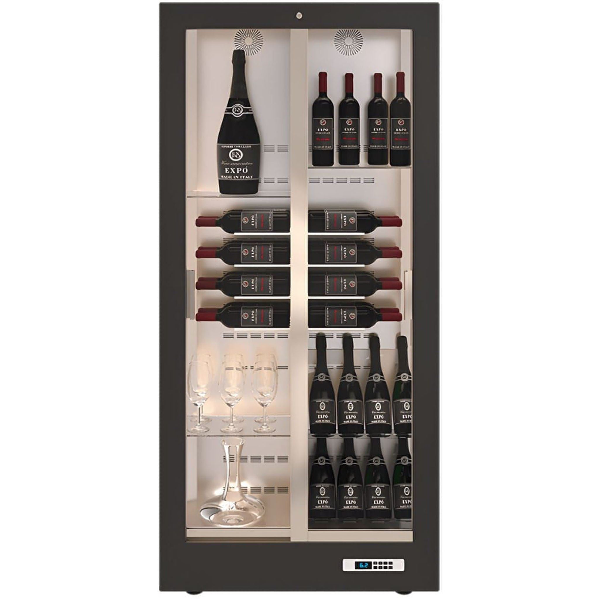 Teca Vino - Wine Wall TE14 - Customisable Shelving - For Home Use