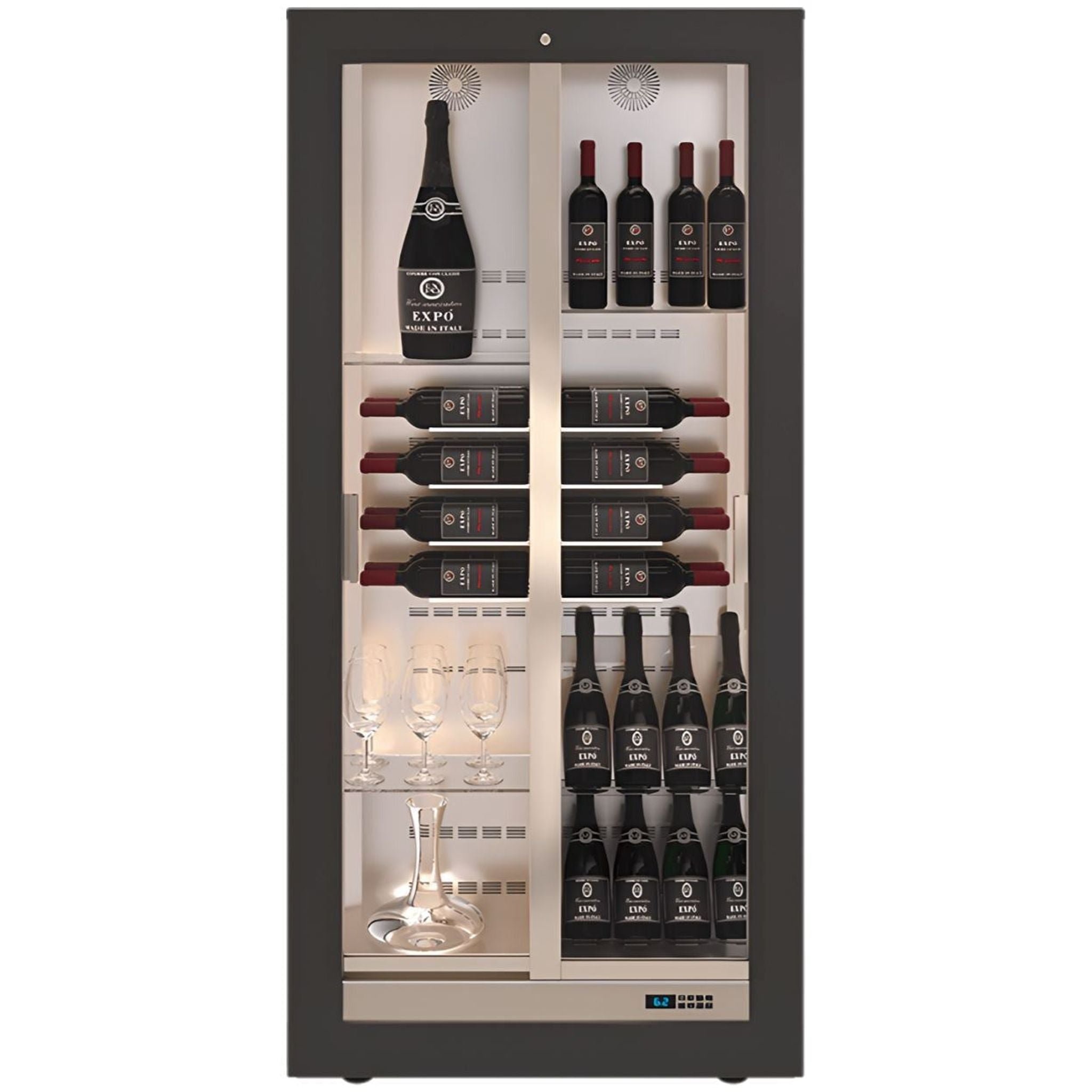 Teca B - Built in Wine Wall TE-B14 - Customisable Shelving - For Home Use