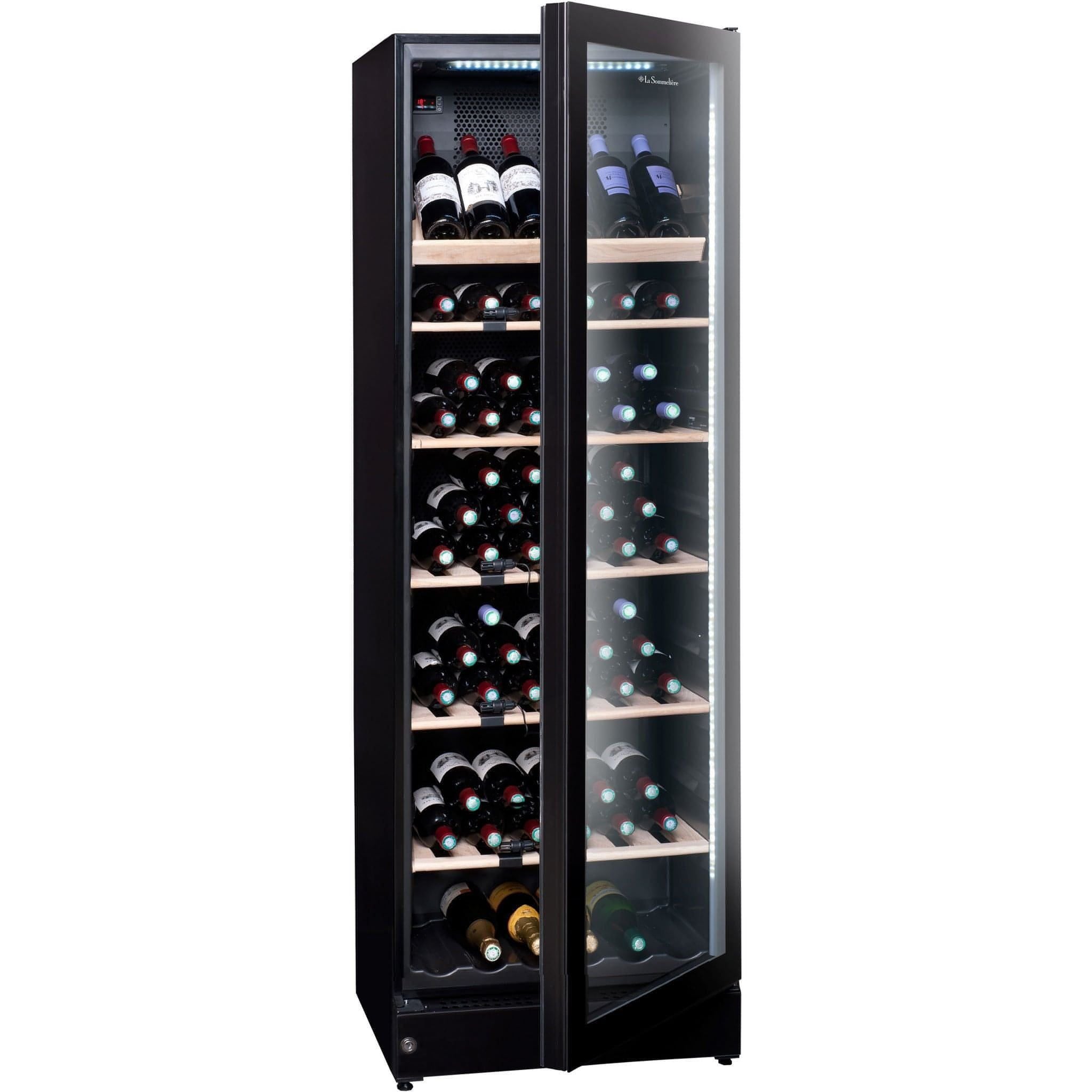 La Sommeliere - 195 Bottles Freestanding Single or Multi Zone Wine Cabinet VIP196