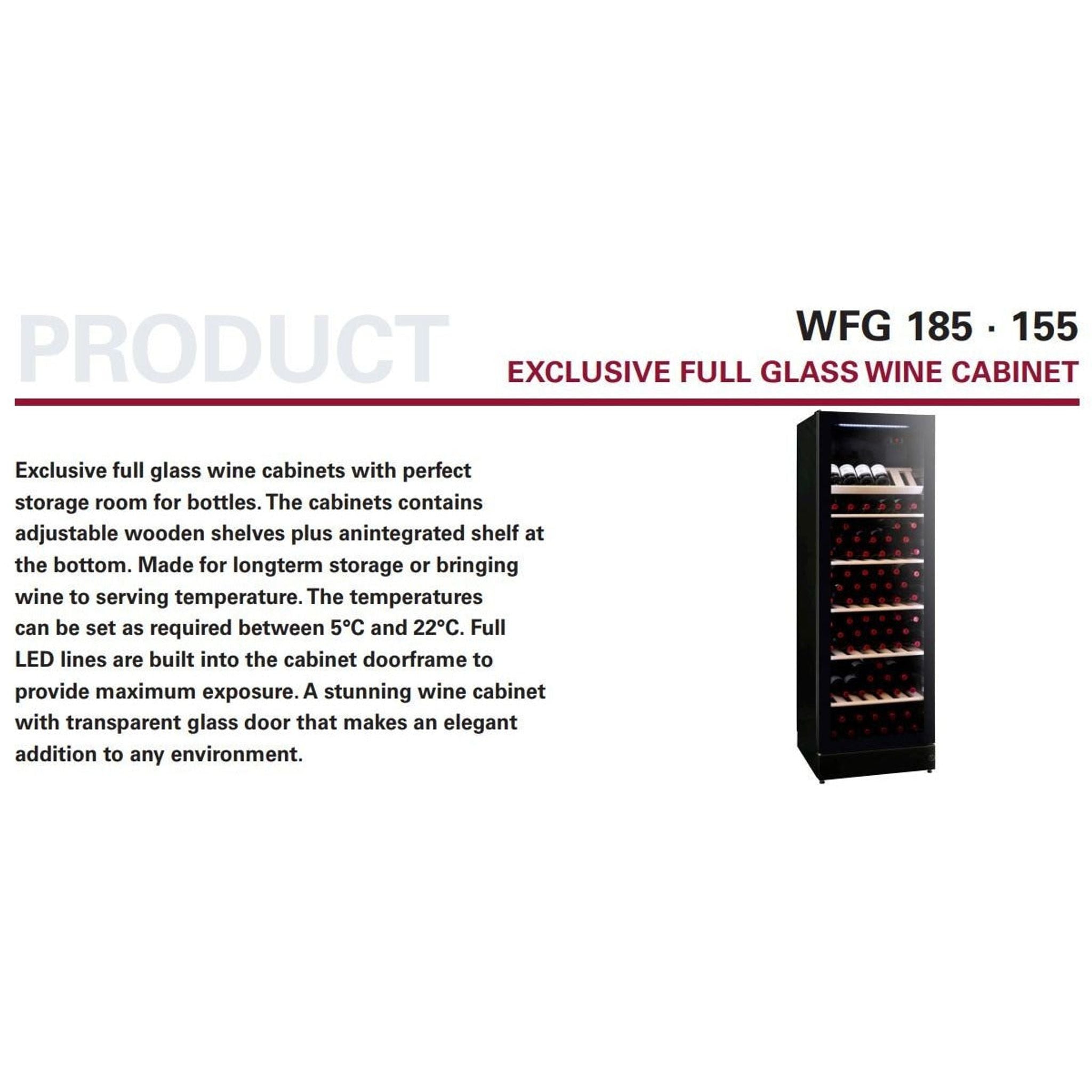 Vestfrost - 147 Bottle Dual Zone Wine Cooler WFG155