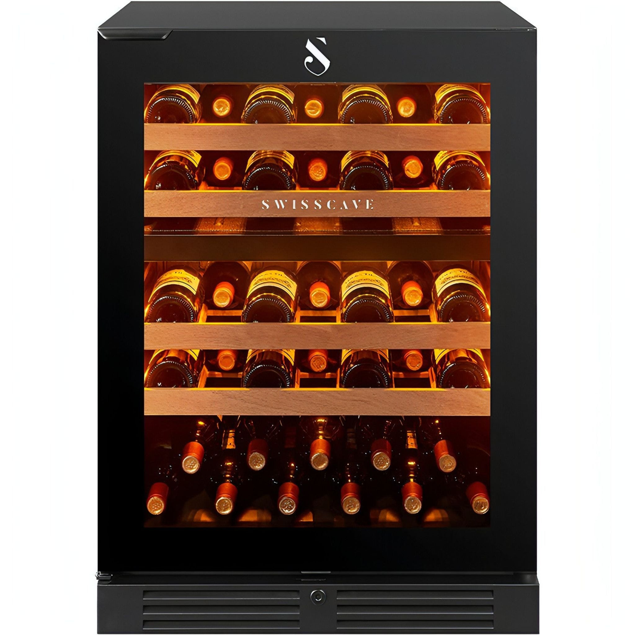 SWISSCAVE Premium - 600mm Dual Zone - Built in Undercounter Wine Cooler - WLU-160DF