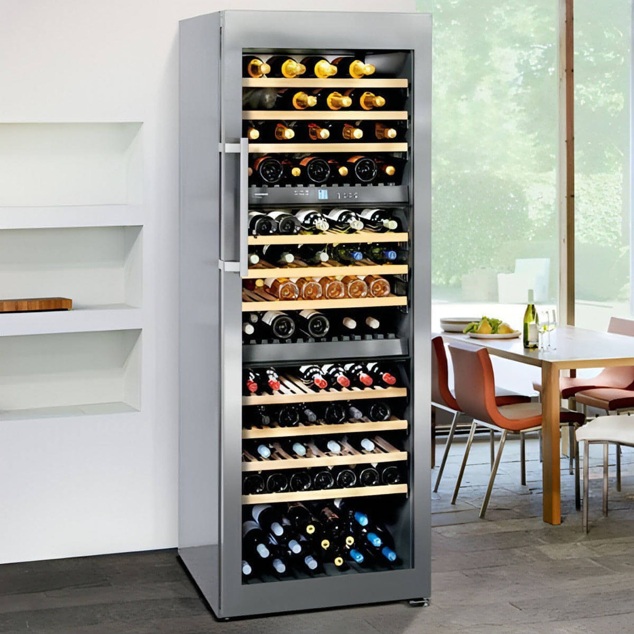 Liebherr - 178 Bottle Three Temperature Zone Freestanding Wine Fridge WTES 5872