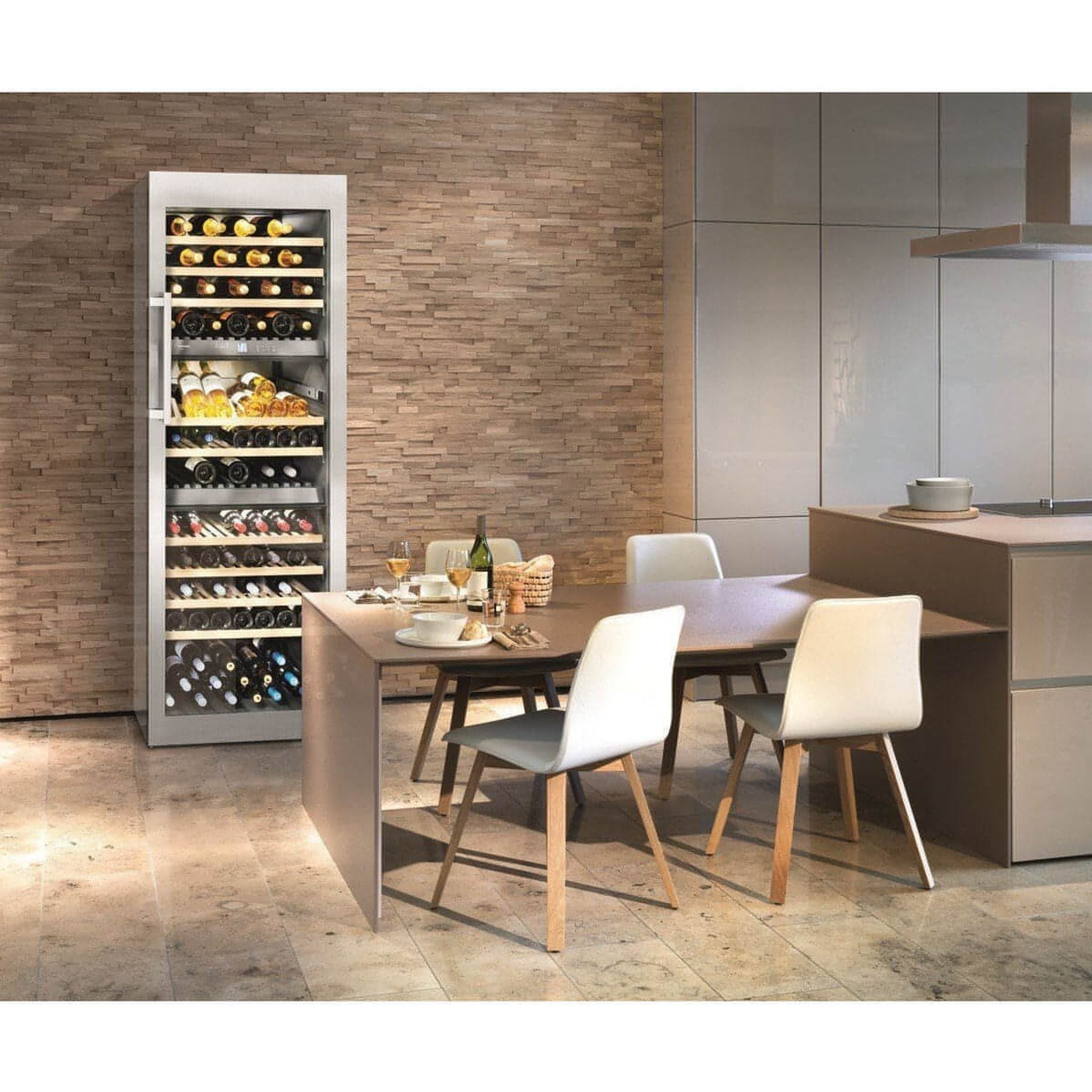 Liebherr - 178 Bottle Three Temperature Zone Freestanding Wine Fridge WTES 5872